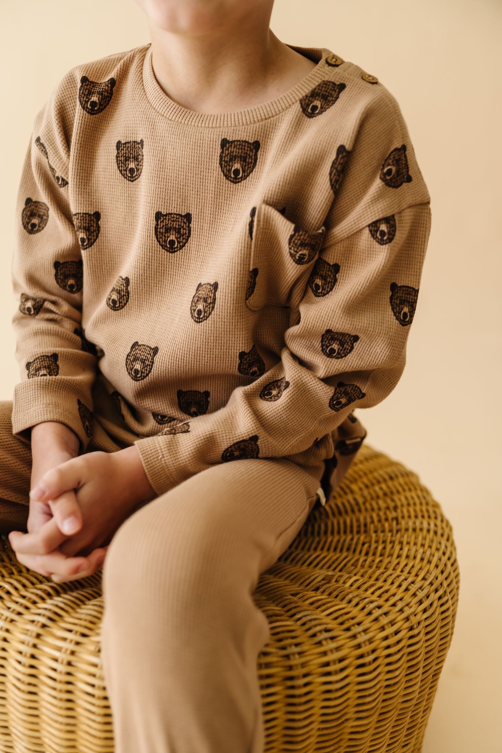 Organic Long Sleeve Tee & Pant Set - Wild Bear