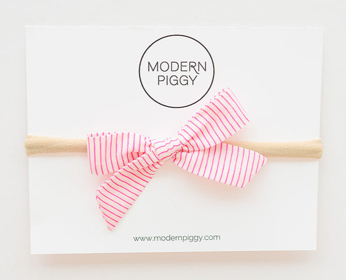 Candy Stripe | Mini Piggy Bow