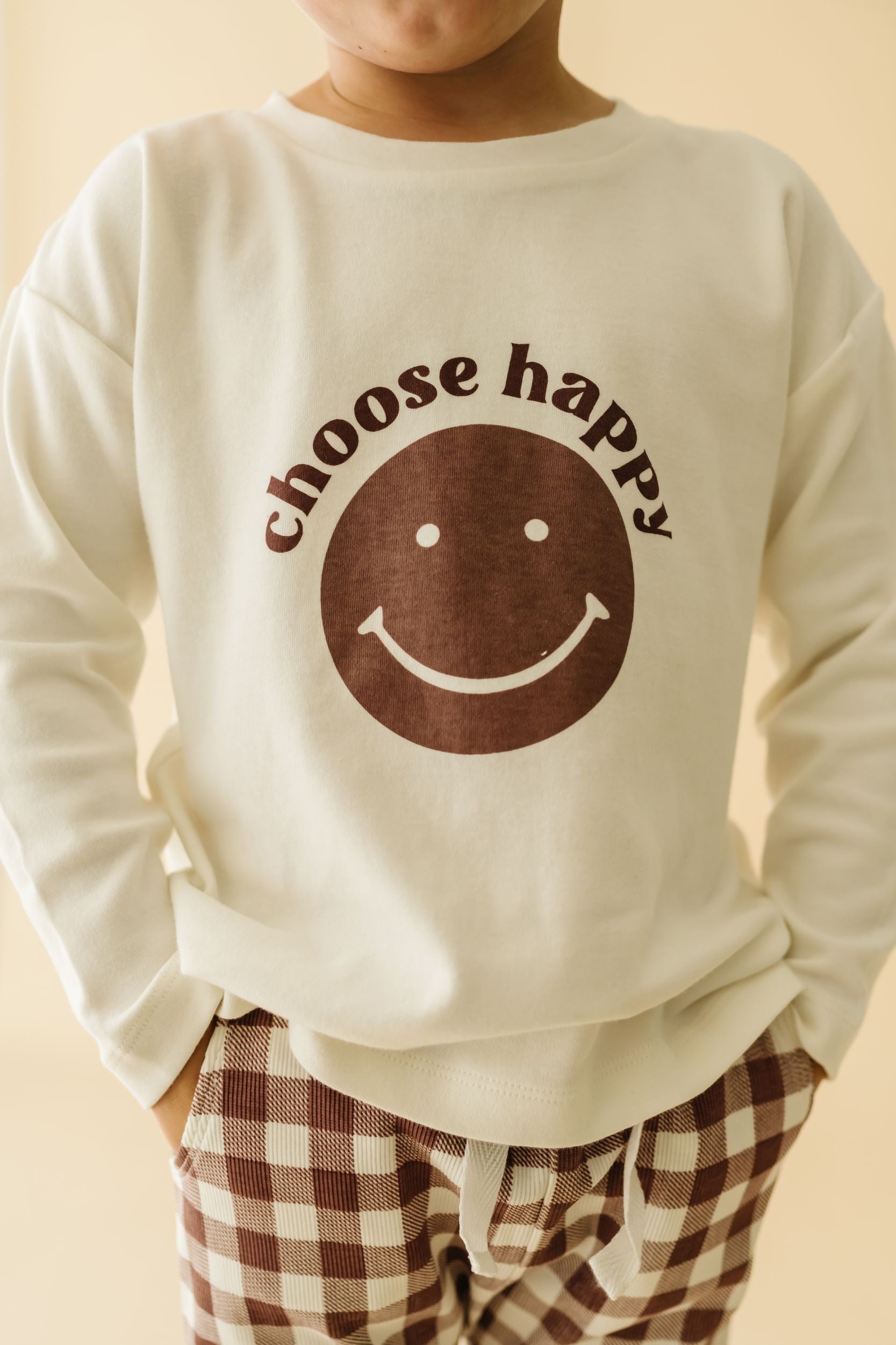 Organic Long Sleeve Tee & Pant Set - Choose Happy