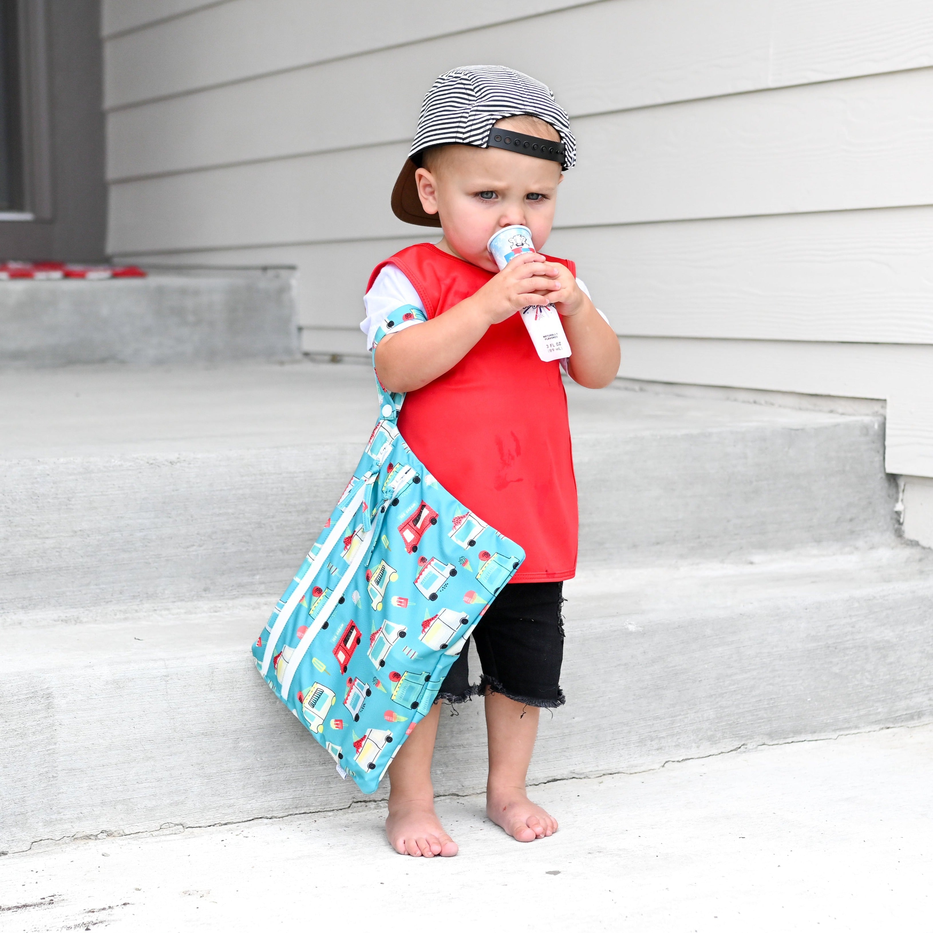 Ice Cream Truck - Waterproof Wet Bag (For mealtime, on-the-go, and more!)  BapronBaby   