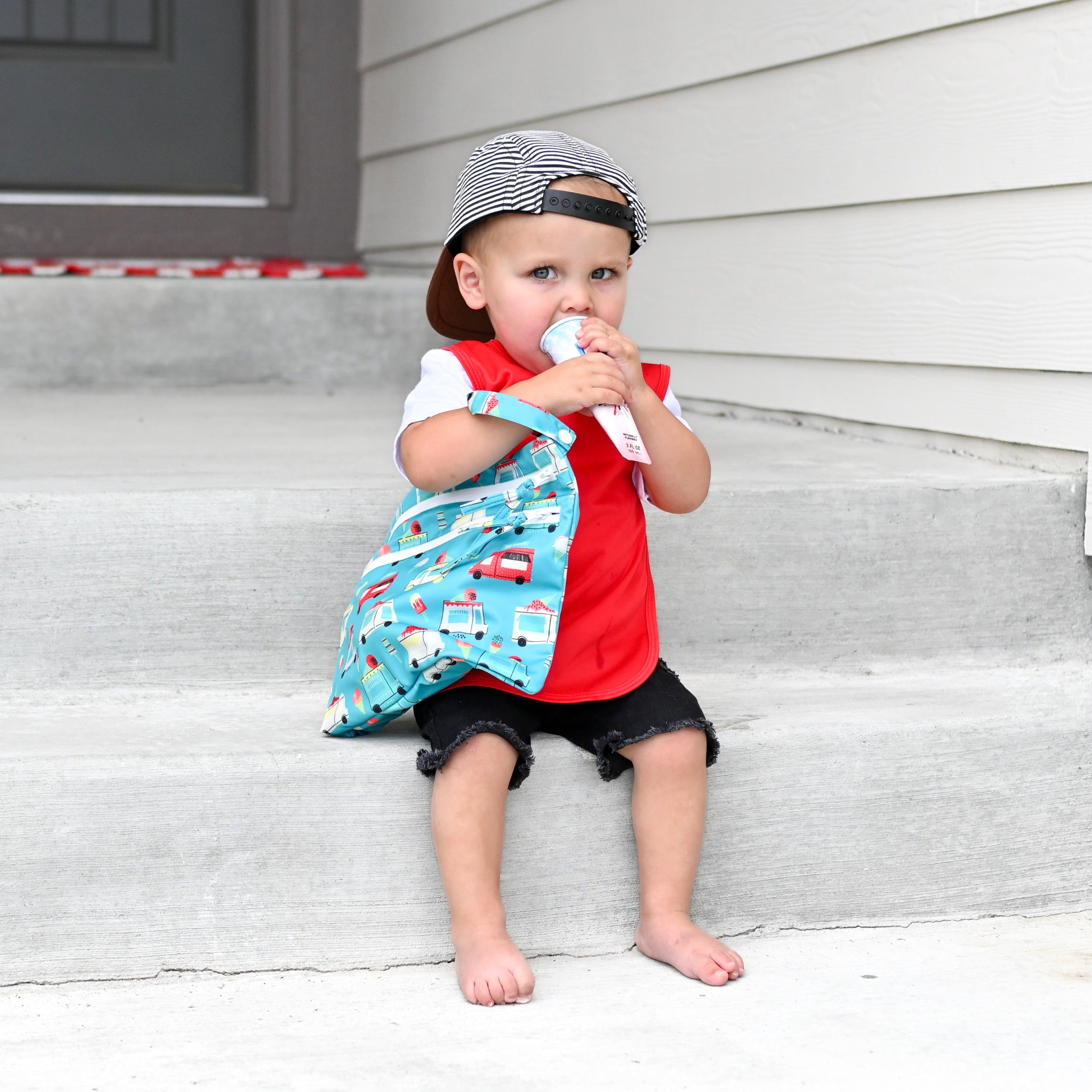 Ice Cream Truck - Waterproof Wet Bag (For mealtime, on-the-go, and more!)  BapronBaby   