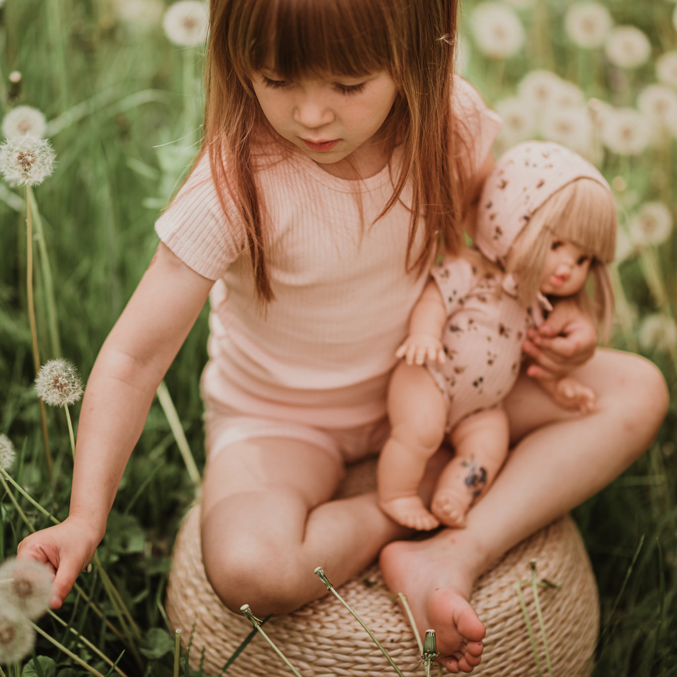 The Short Sleeve Tee - Powder Short Sleeve Tee Lovely Littles   