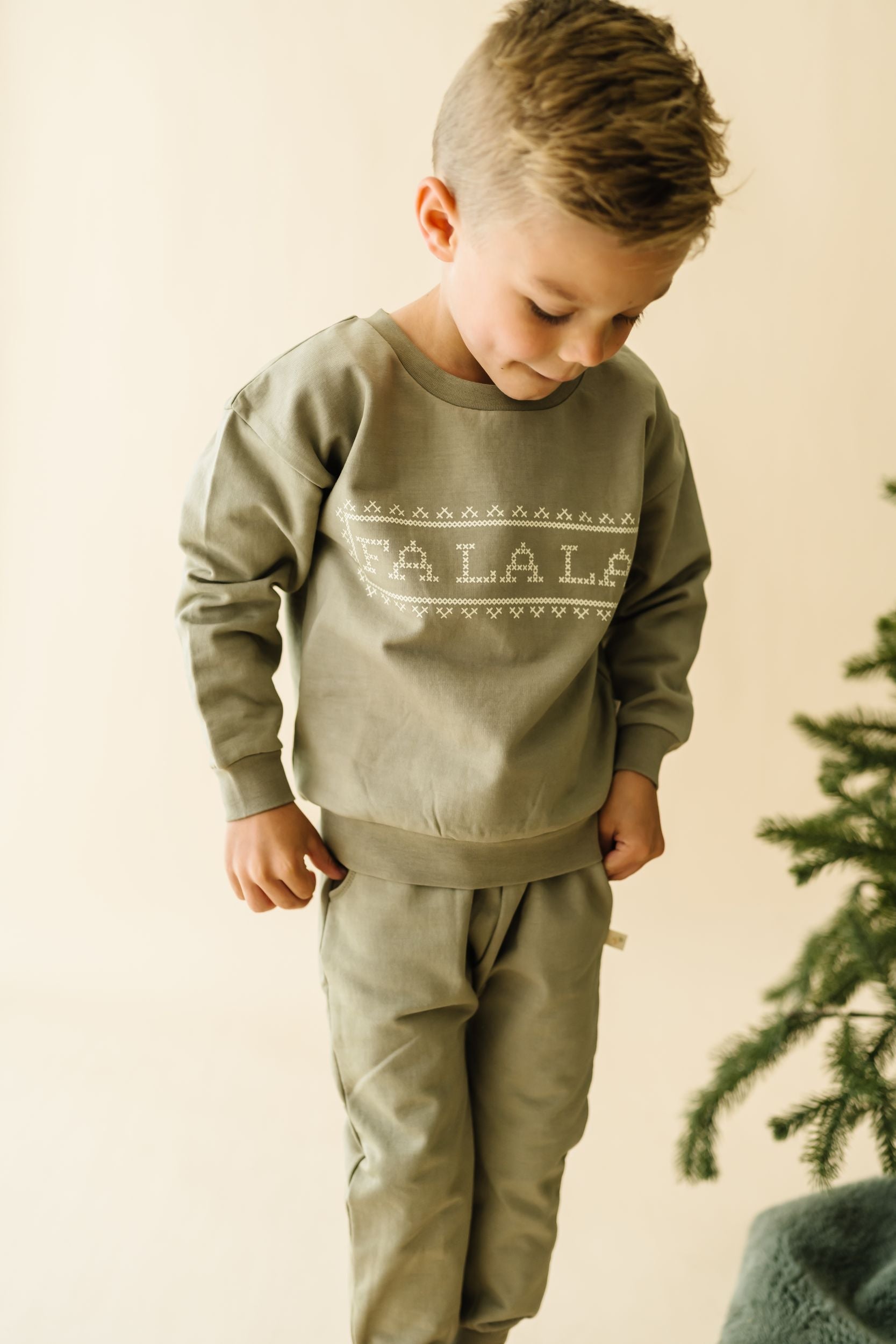 Organic Fleece Sweatshirt - Fa La La