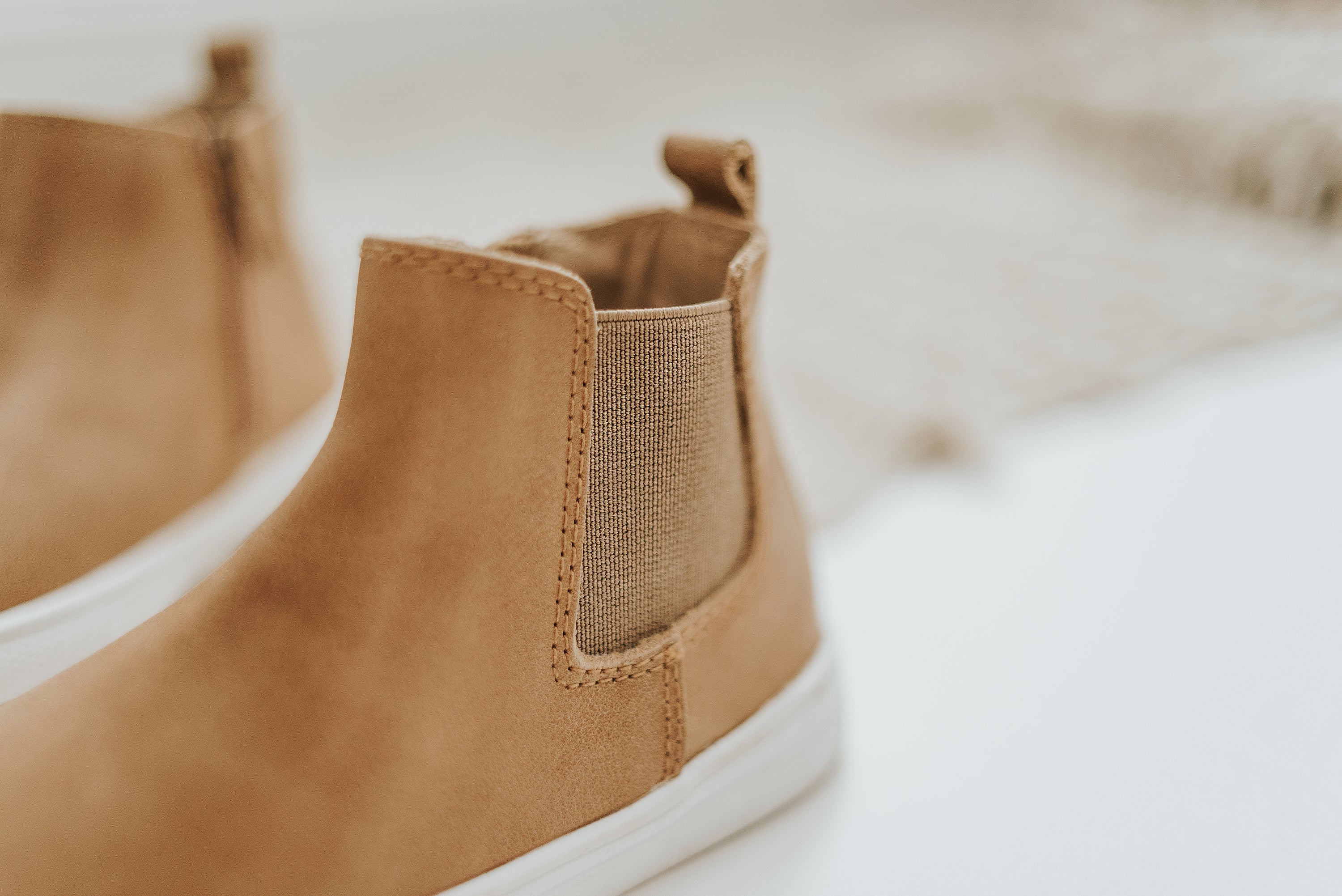 Waxed Leather Chelsea Boot | Color 'Sedona Brown' | Hard Sole  Consciously Baby   