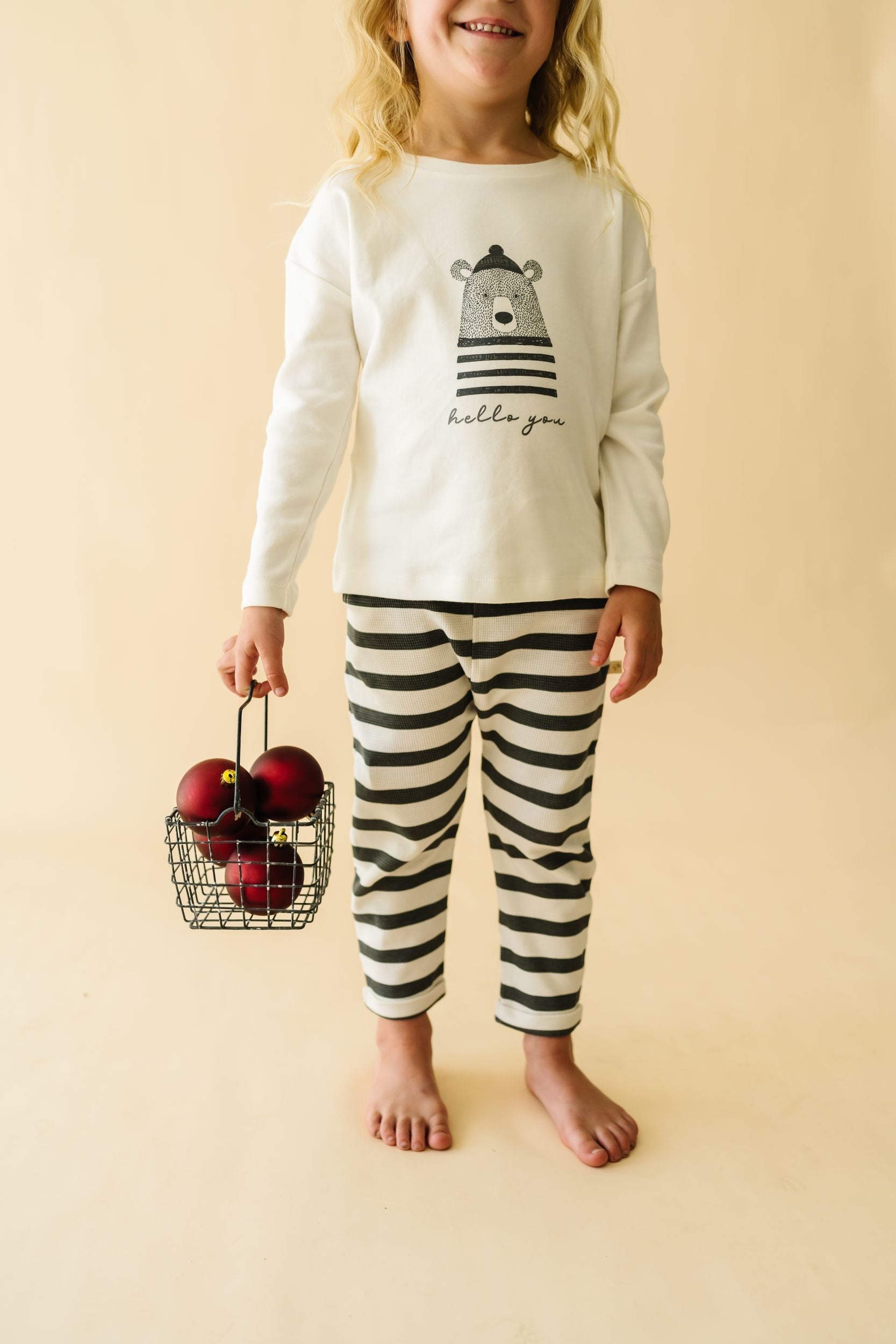 Organic Long Sleeve Tee & Pant Set - Hello You