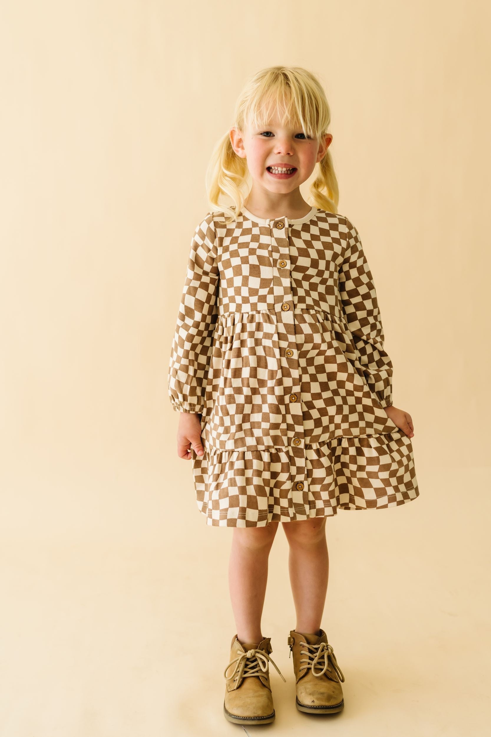 Organic Tiered Dress - Groovy