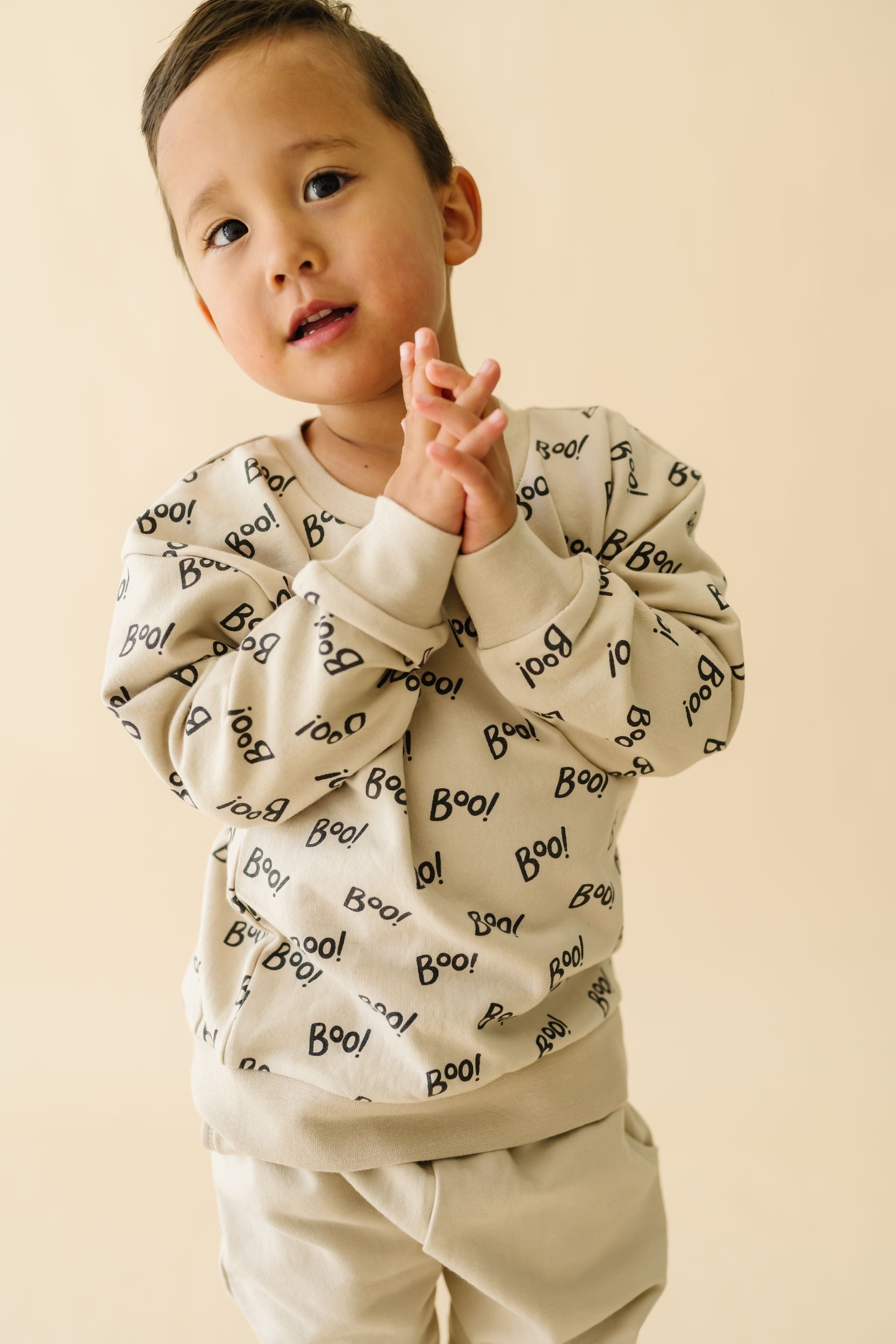 Organic Fleece Sweatshirt - Boo