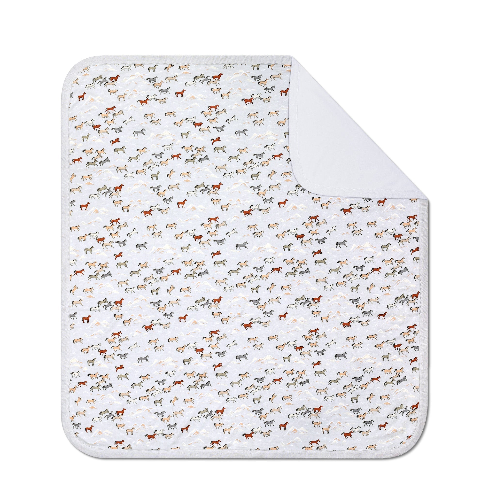 Bamboo Blend Baby Blanket - Wild Horses