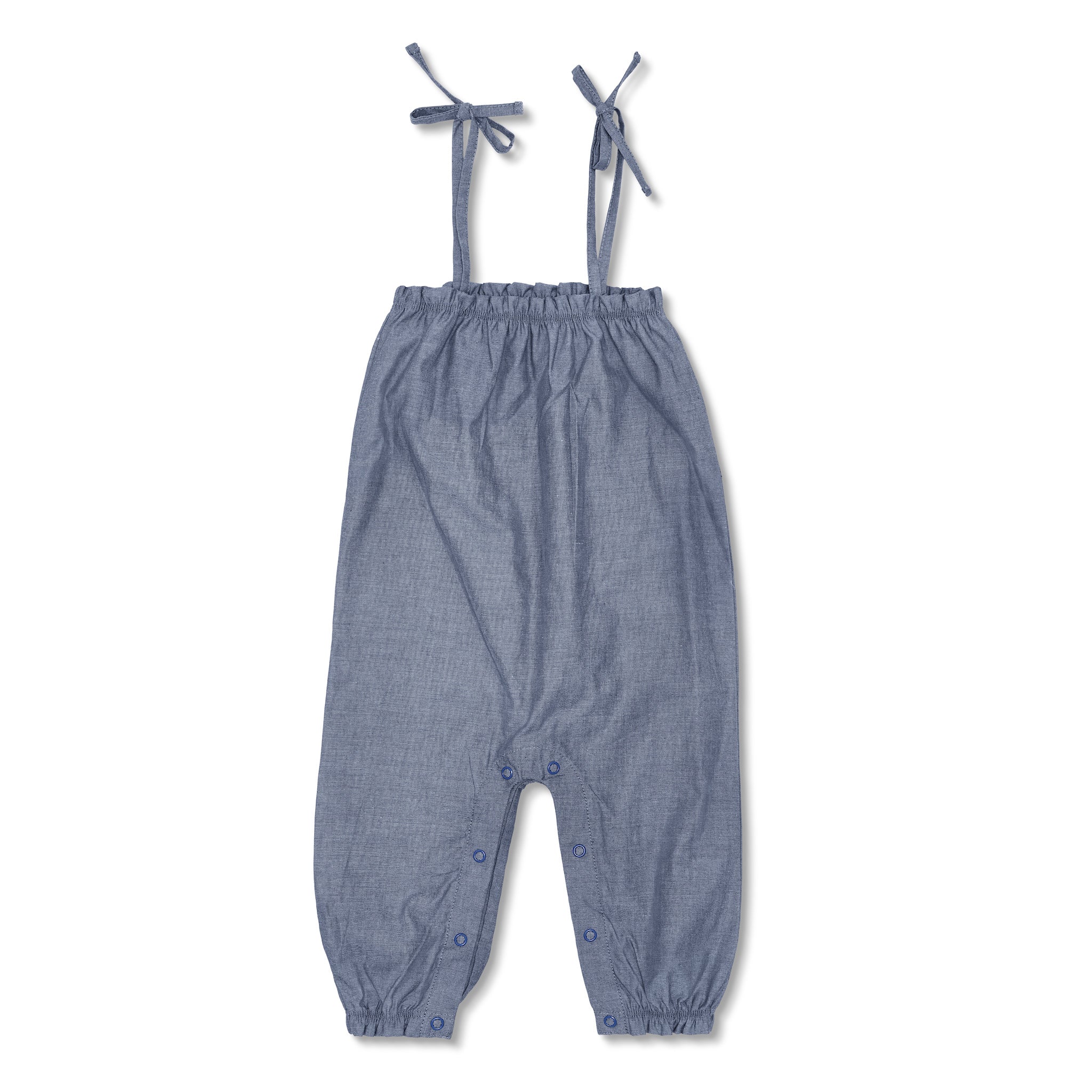 Tie Shoulder Jumpsuit - Chambray