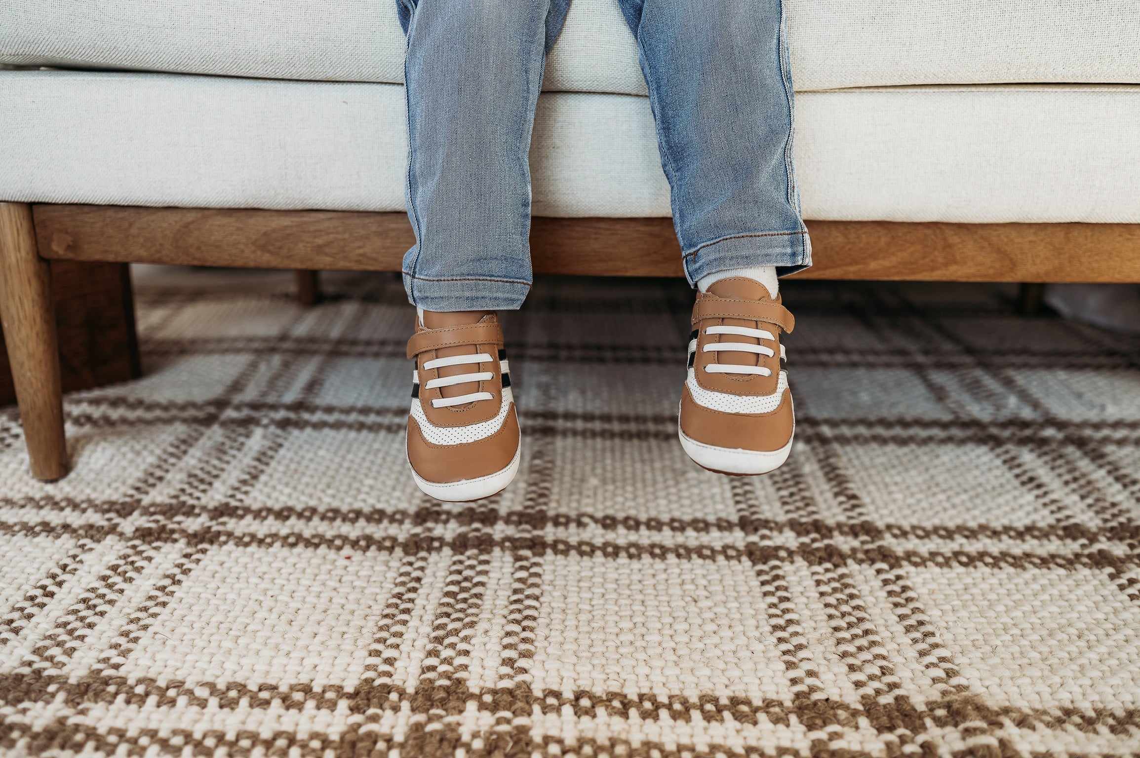 Brown and Navy Henry Low Top