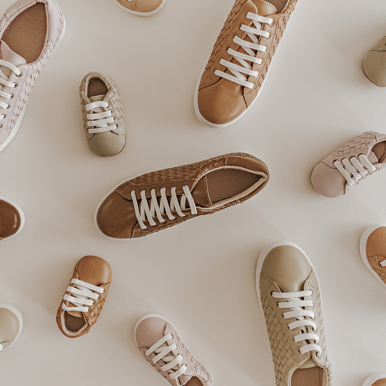 Leather Woven Sneaker | Color 'Rust' | Women  Consciously Baby   