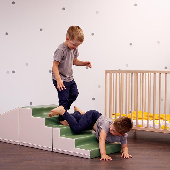 4 Piece Soft Play Step and Slide Set - Transformer