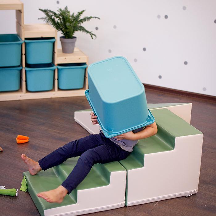 4 Piece Soft Play Step and Slide Set - Transformer