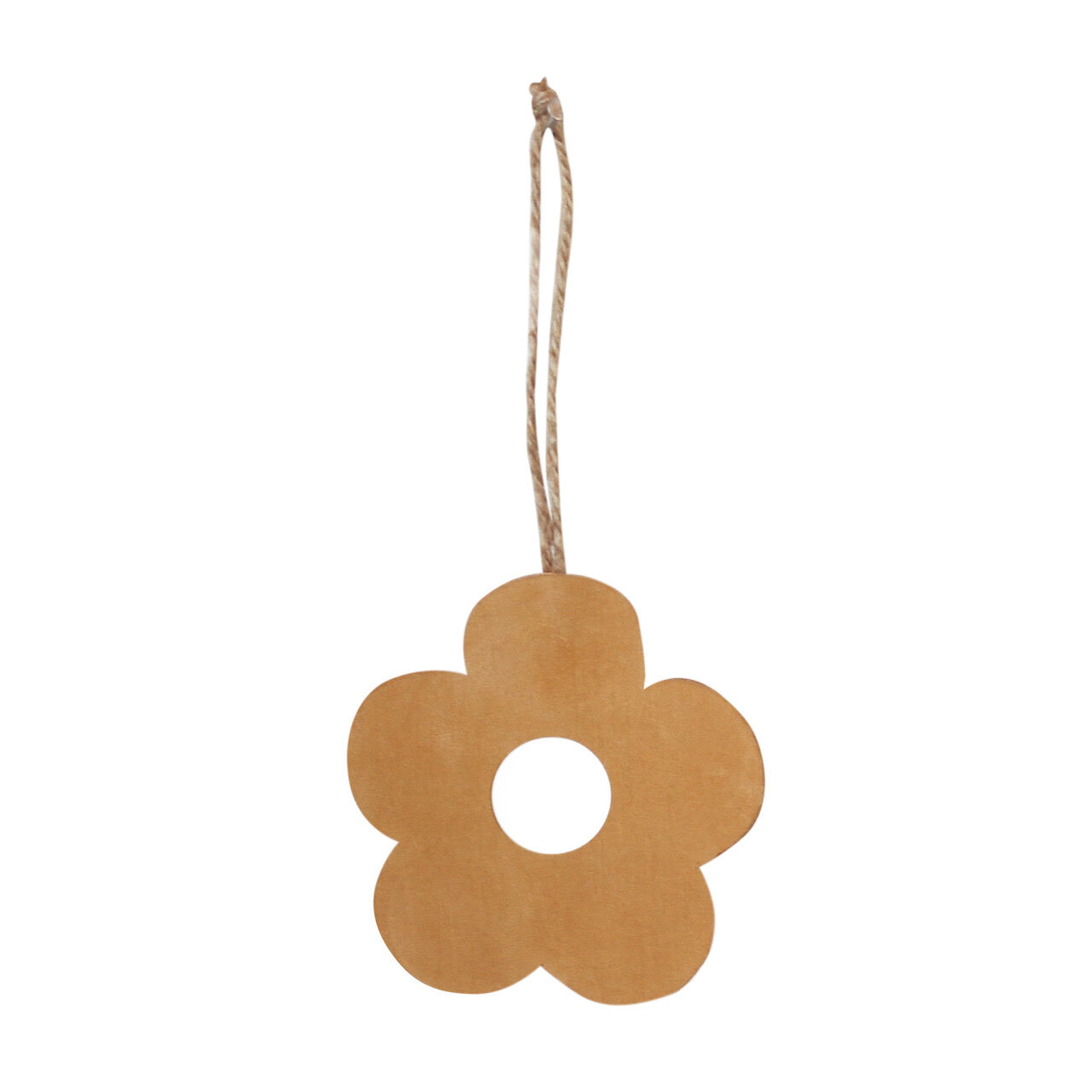 Daisy Leather Ornament | Handmade Christmas Decoration