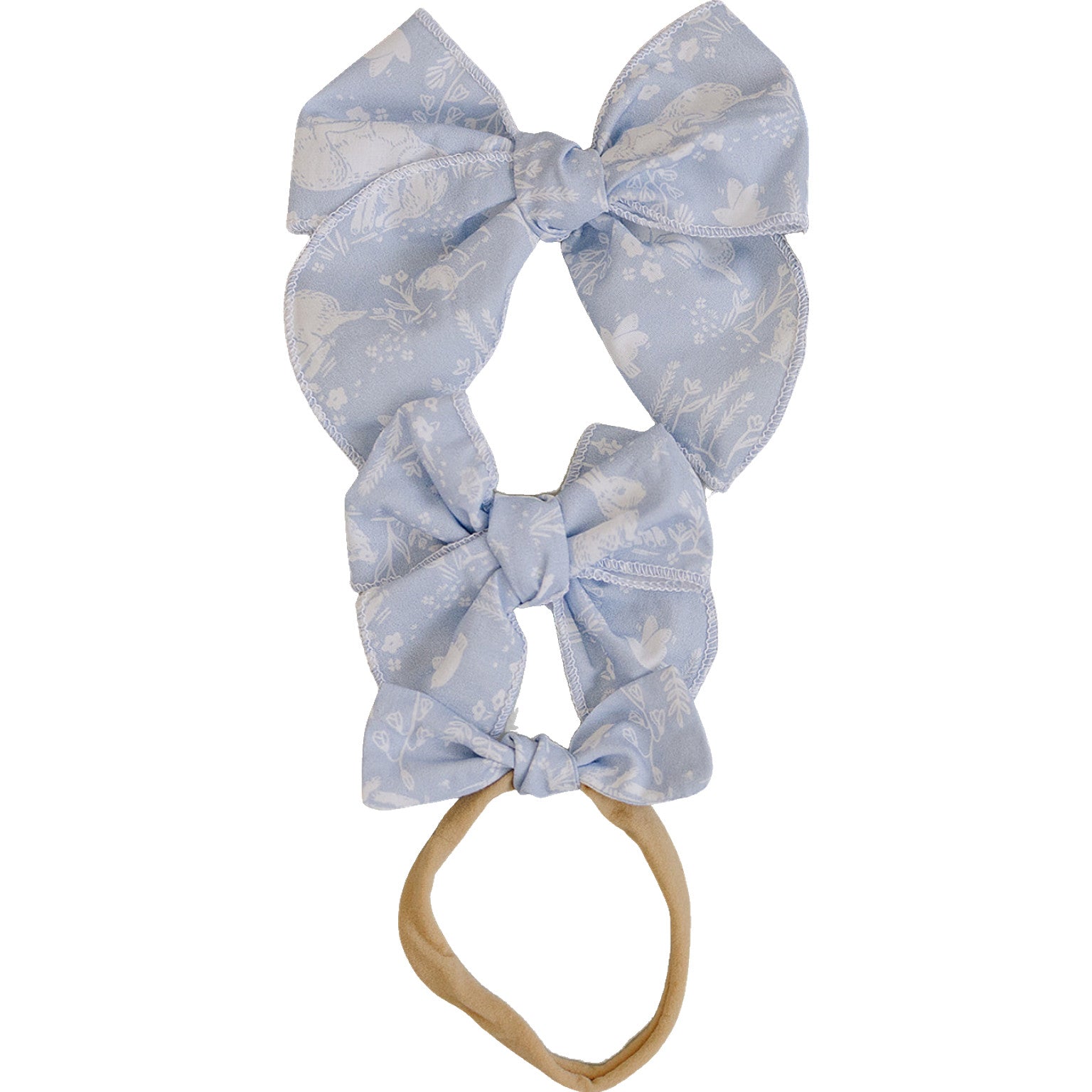 Blue Bunny Hair Bows