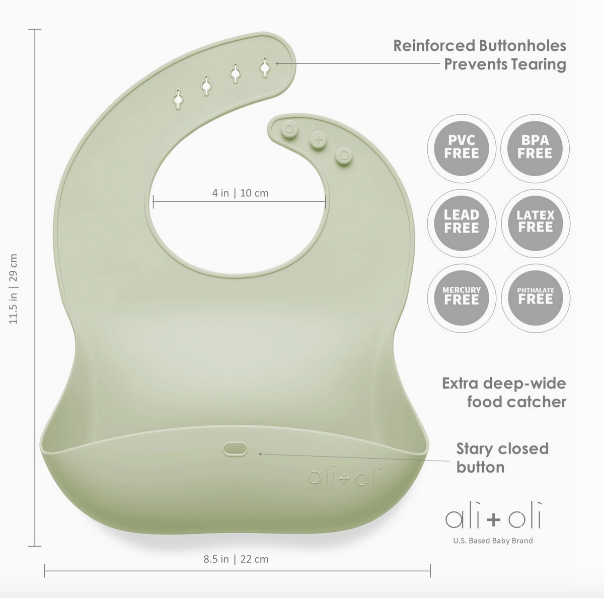 Silicone Baby Bib Blush