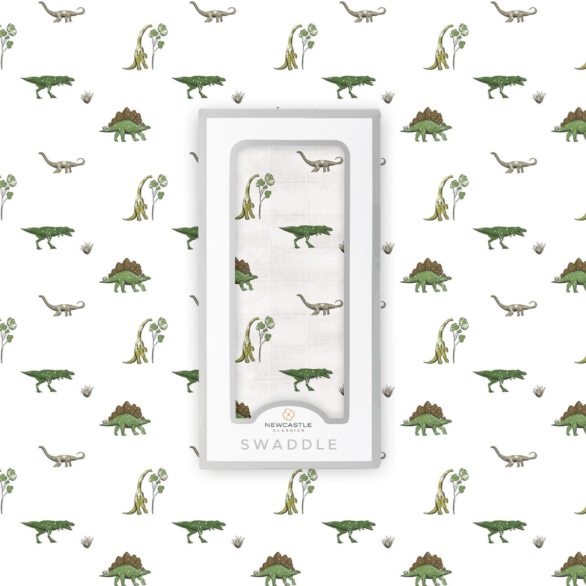 Dino Days Cotton Muslin Swaddle