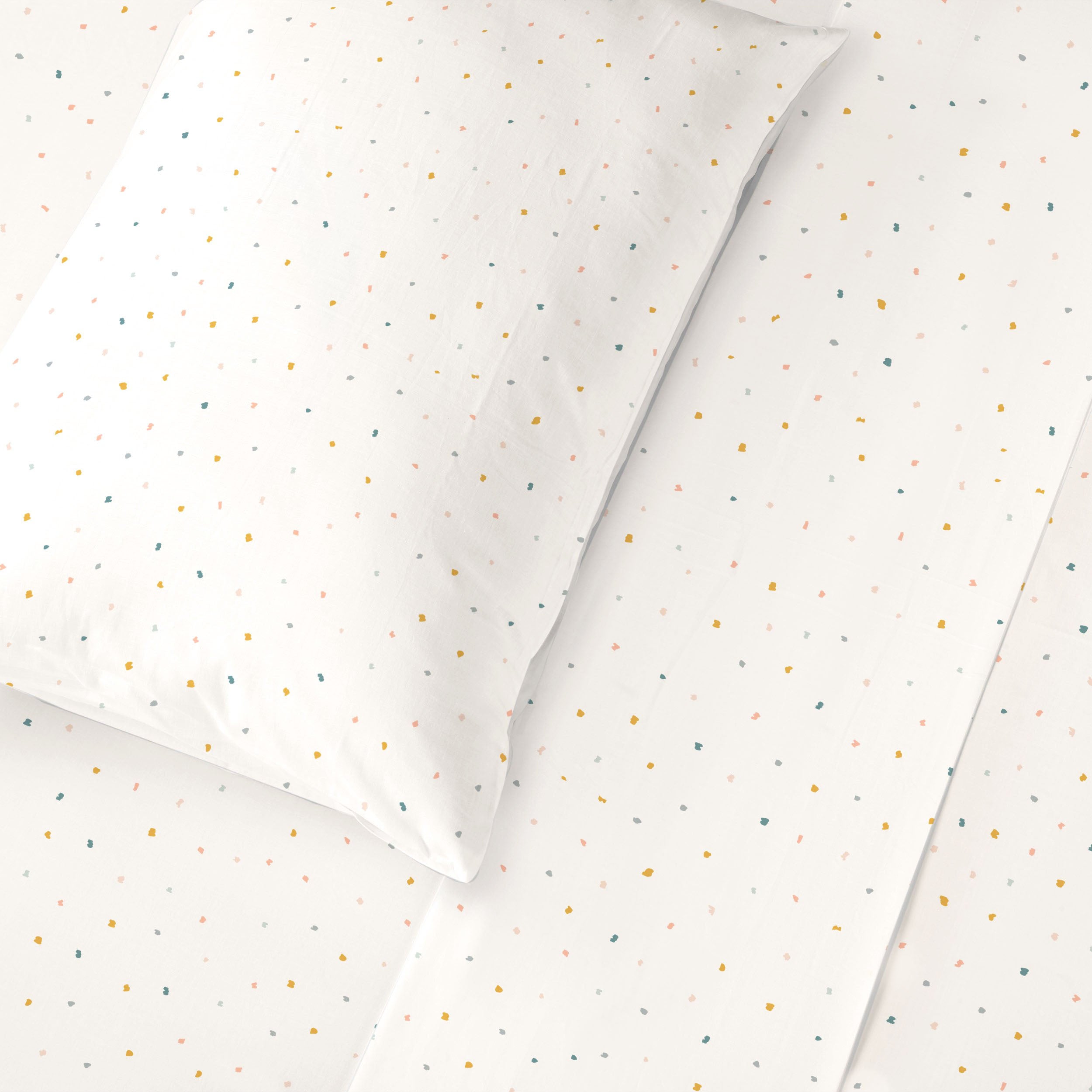 Organic Cotton Sheet Set - Dotty Sheet Set Makemake Organics   