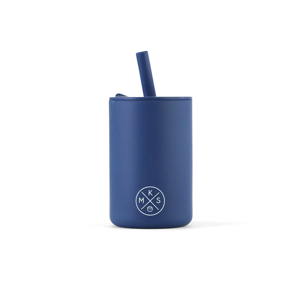 Drinking cup with straw - Navy Drinking cup MKS Miminoo   