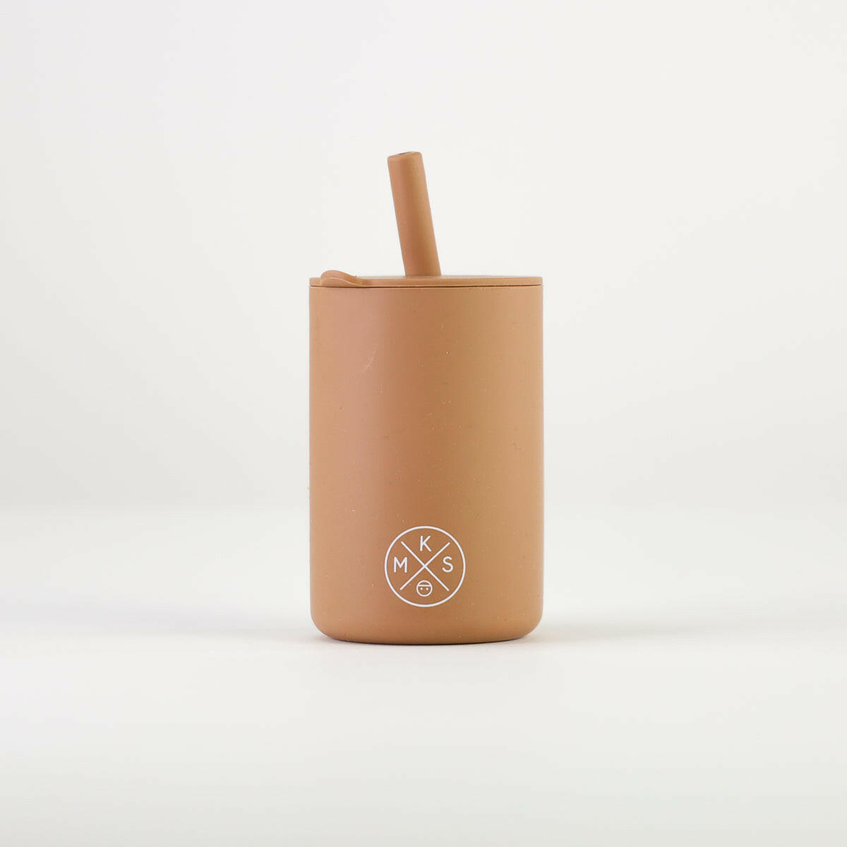 Drinking cup with straw - Taupe Drinking cup MKS Miminoo   