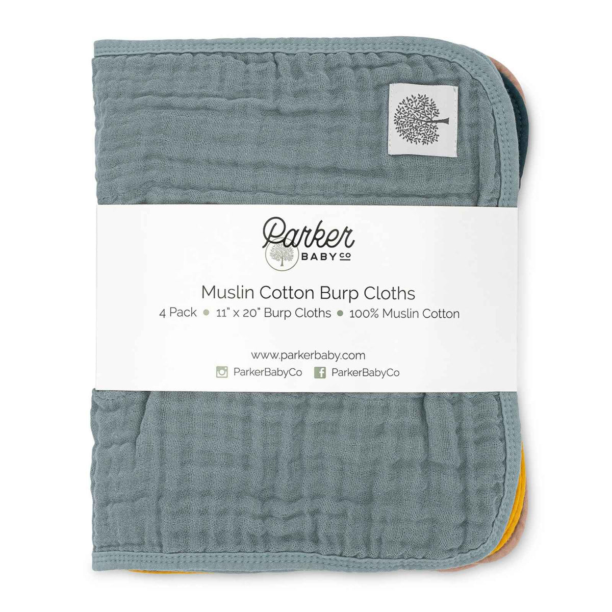 Dune Set - Muslin Burp Cloths (4 Pack)
