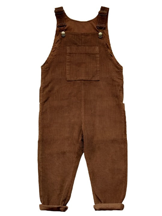 The Wild and Free Cord Dungaree Overall - Rust