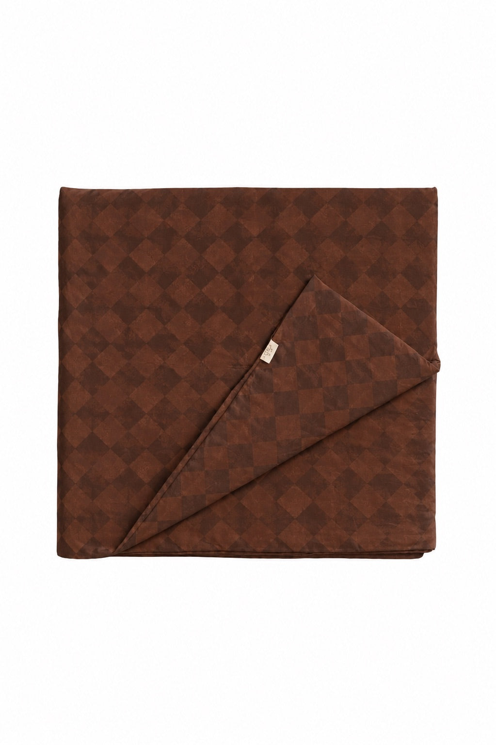 Brown Diamond Crib Quilted Blanket