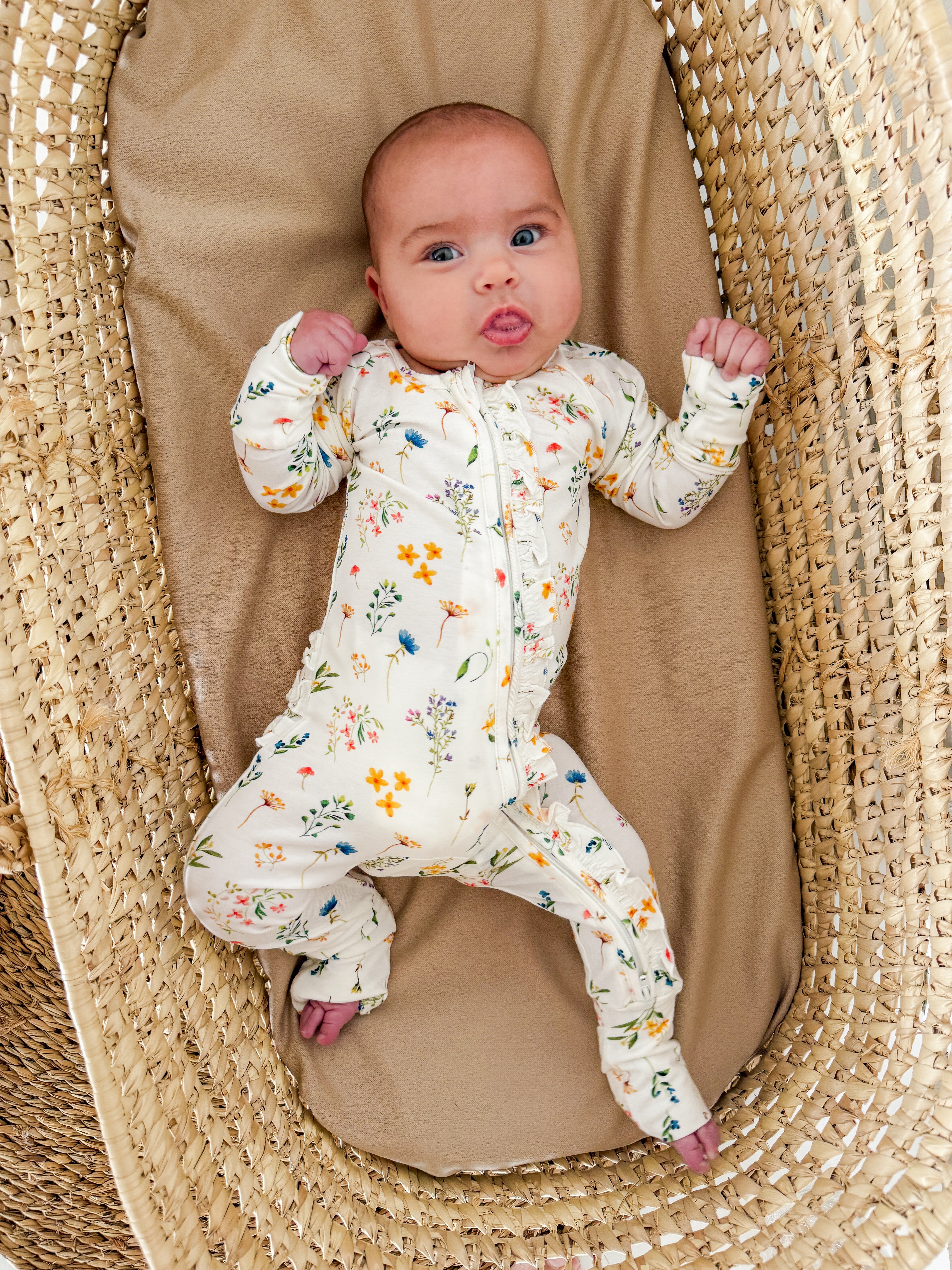 You Grow Girl Ruffle Bamboo Zippy