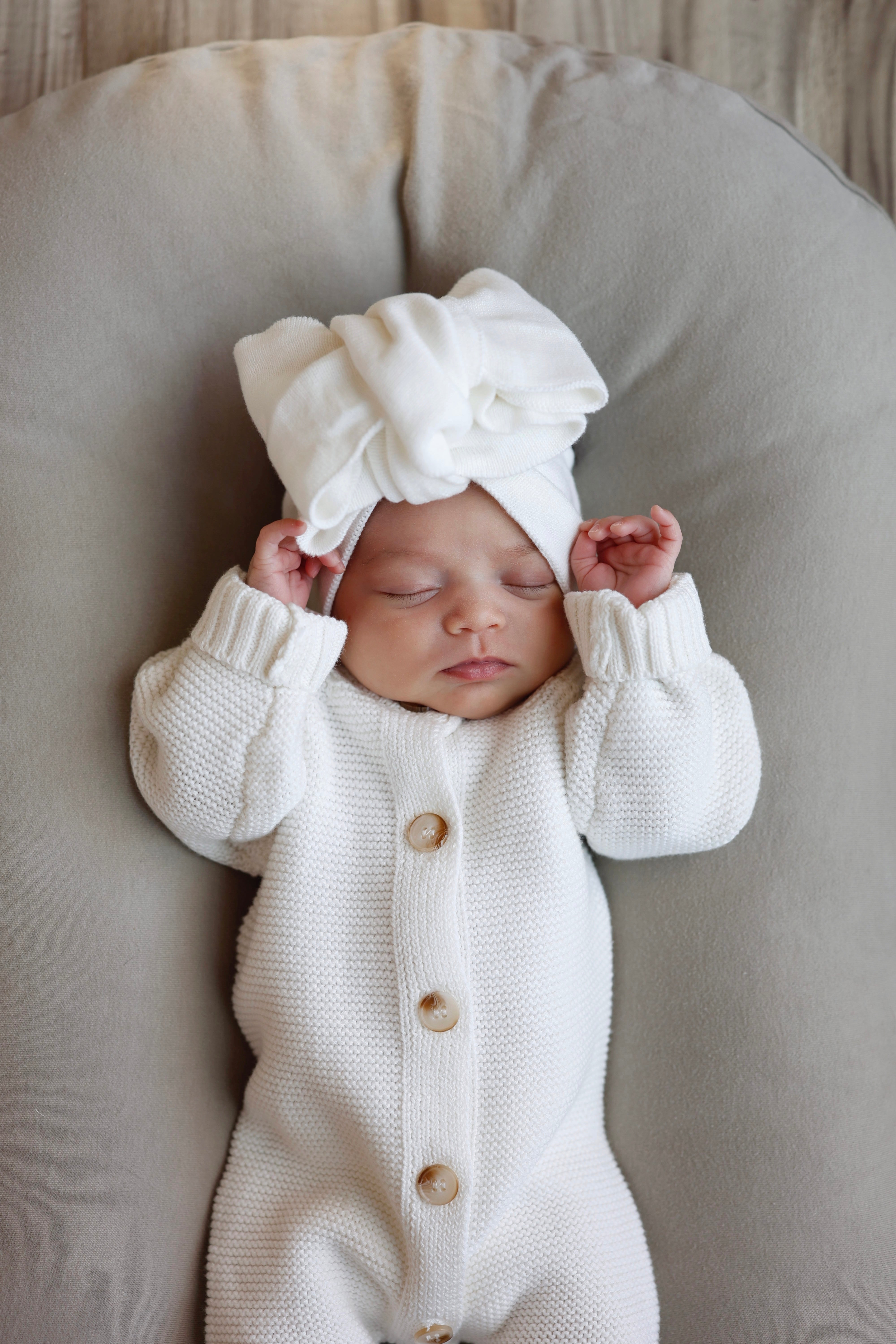 Luna + Luca Classic Purl Knit Jumpsuit - White