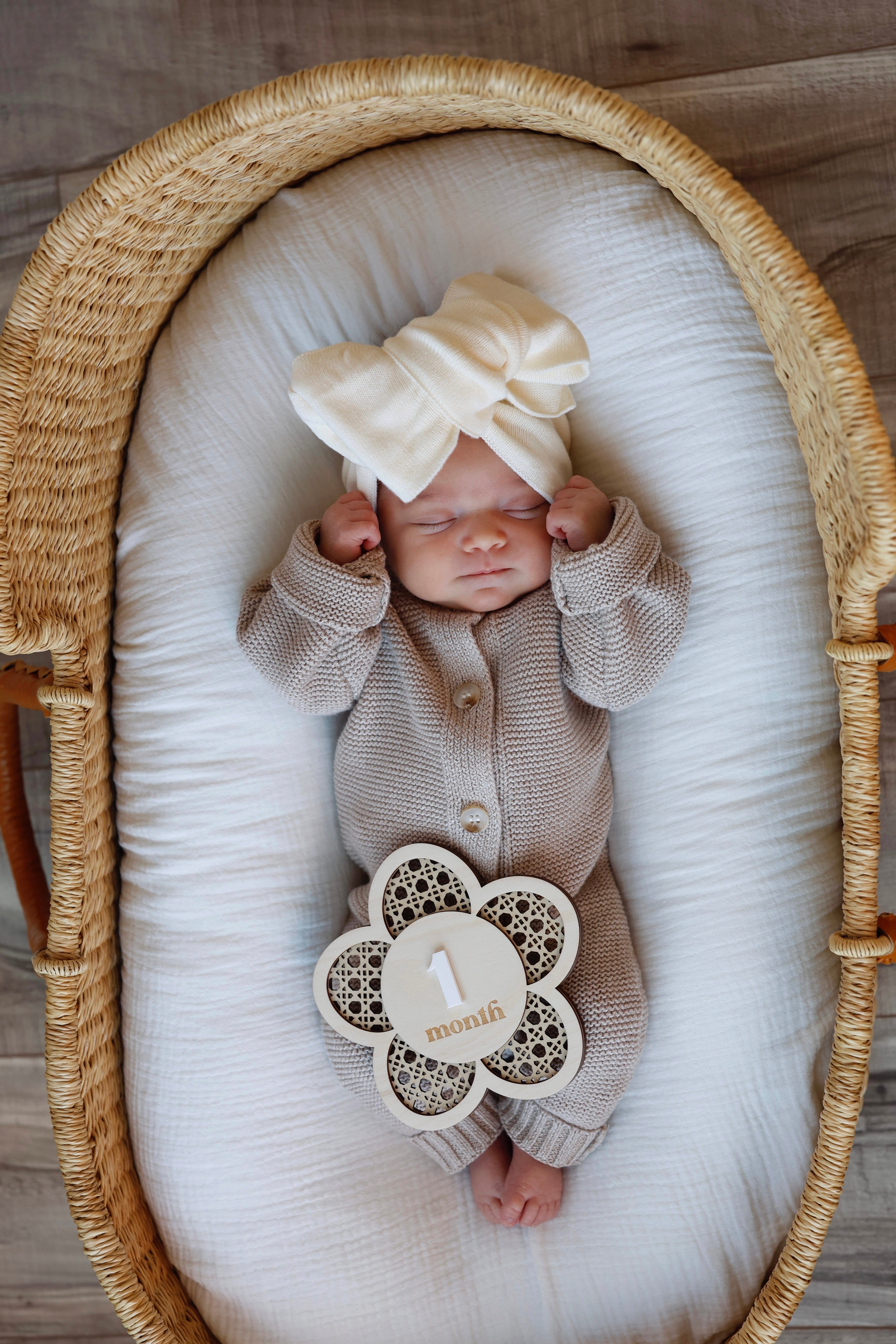 Classic Bow Headband - Cream
