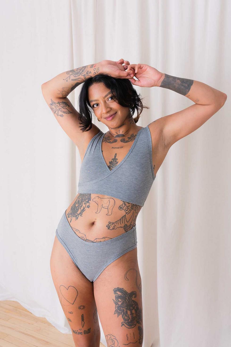 Moana Hip Bikini - Grey