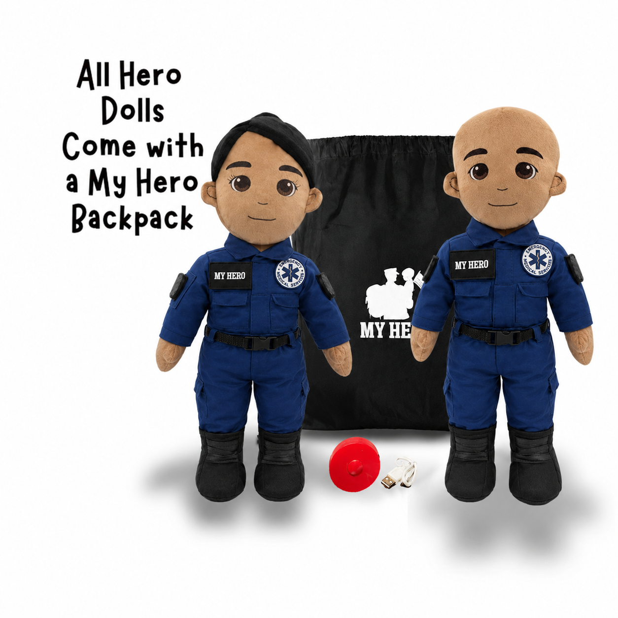 Paramedic Doll & EMT Doll | Recordable First Responder Gift