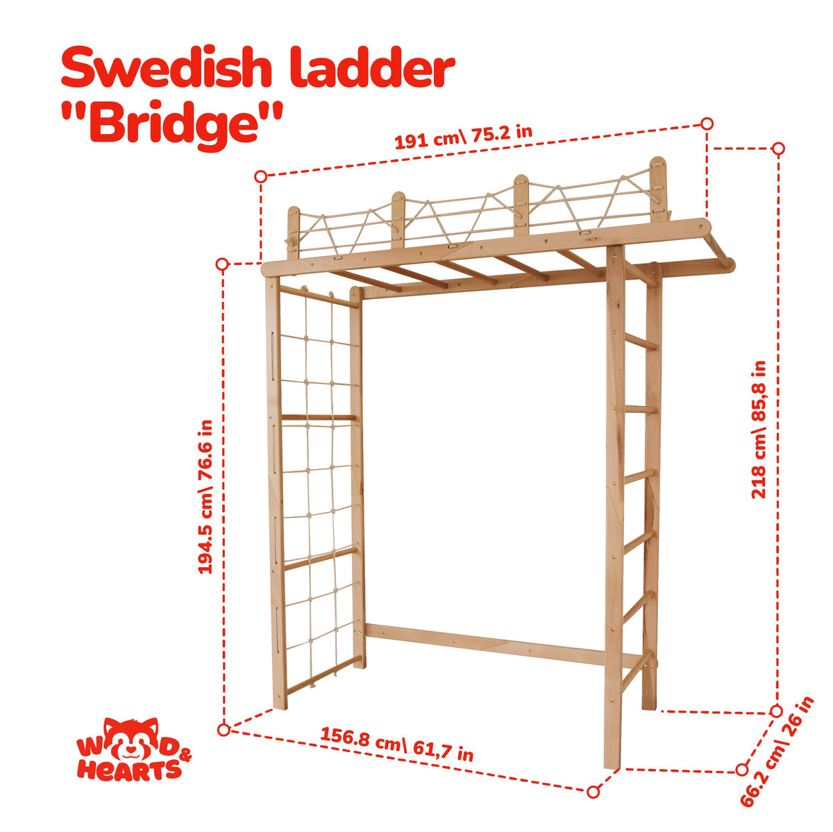 Wooden Climbing Gym