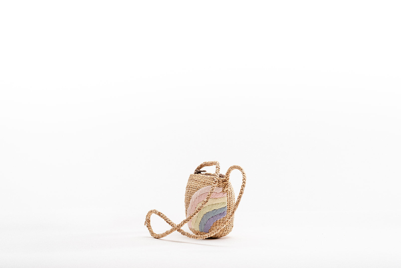 Kids Rainbow Earthtone tote - Leatherette strap
