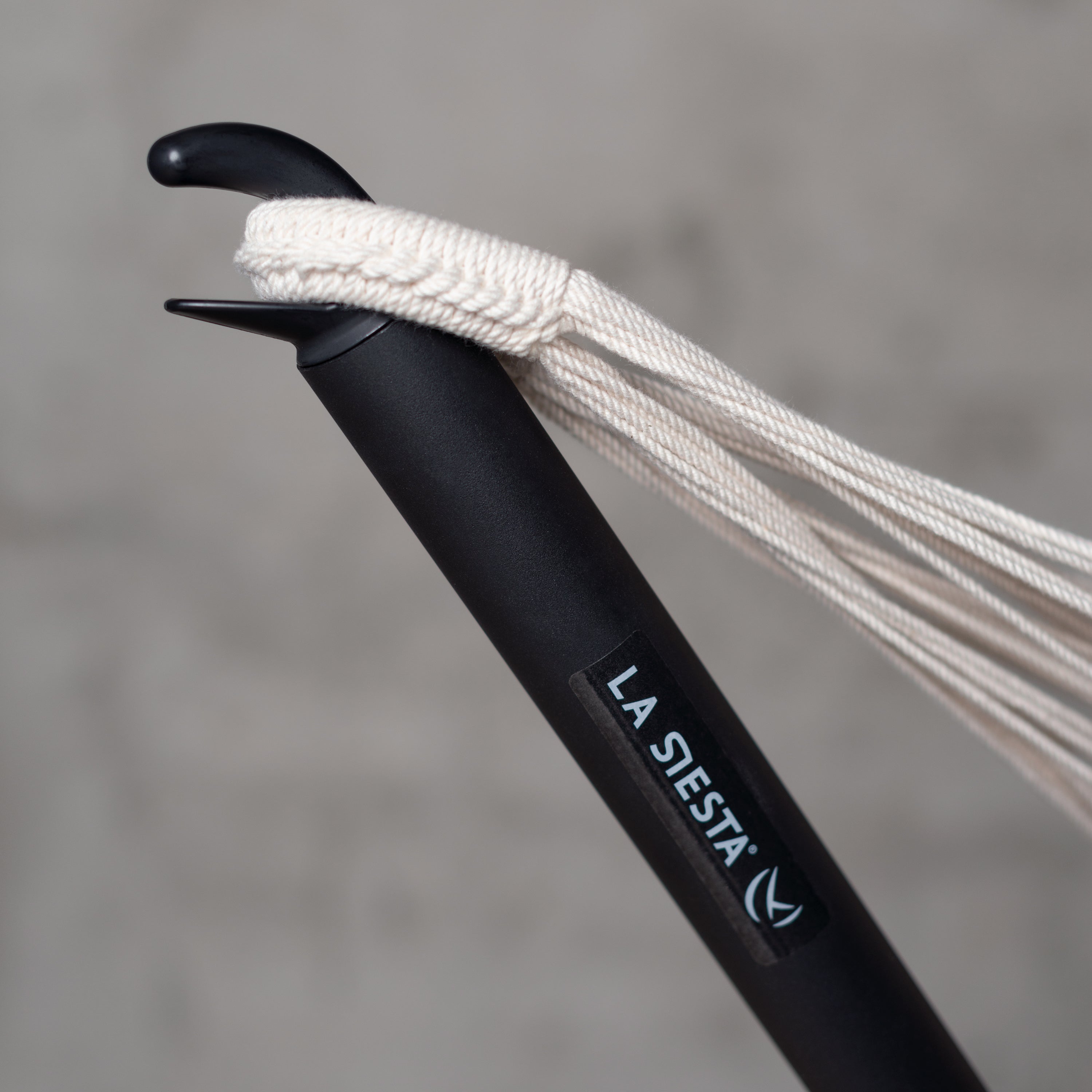 Nautico Anthracite Colombia Blossom - Organic Cotton Kingsize Hammock with Powder Coated Steel Stand