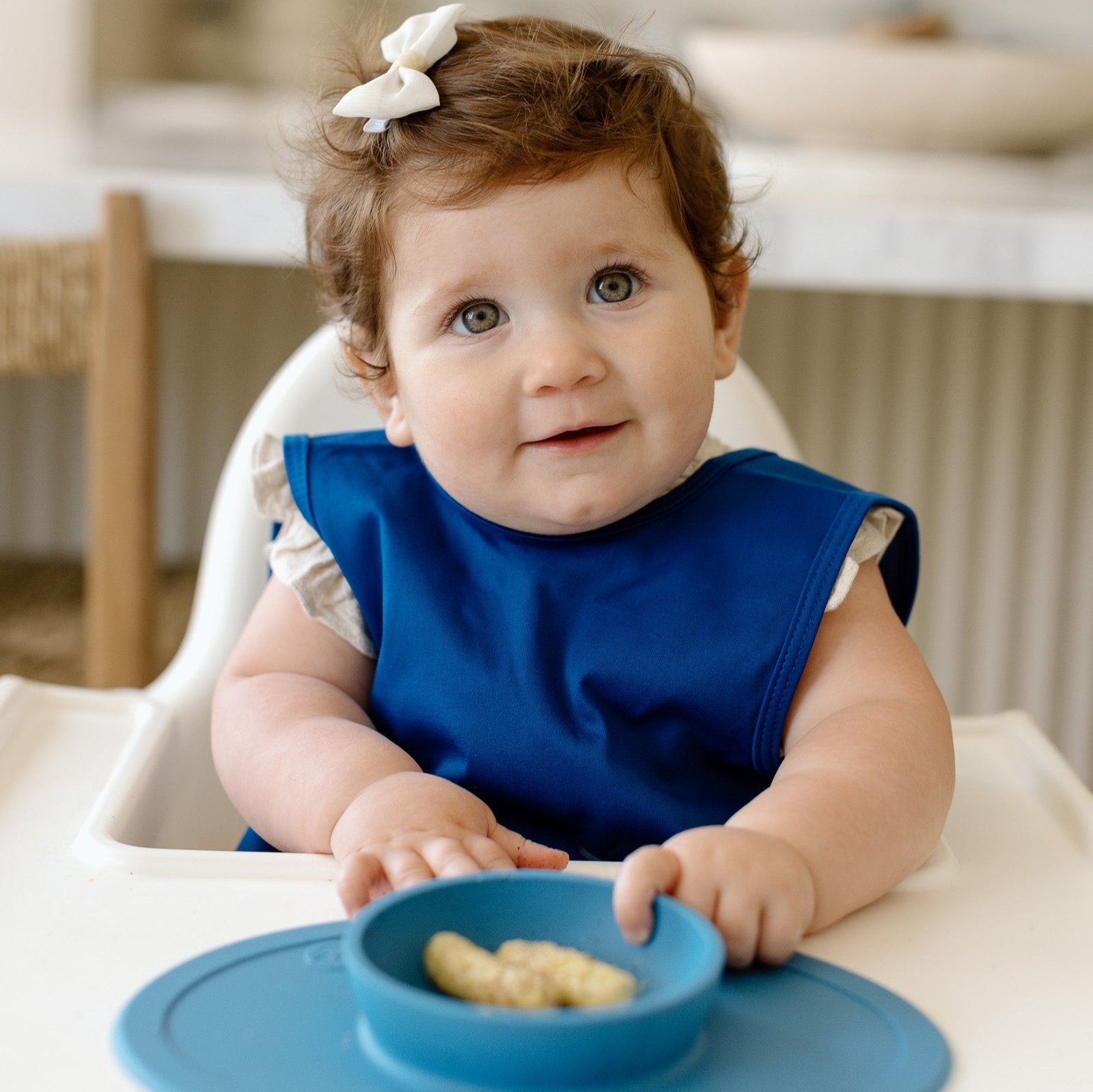 Solid Royal Blue Minimalist Bapron