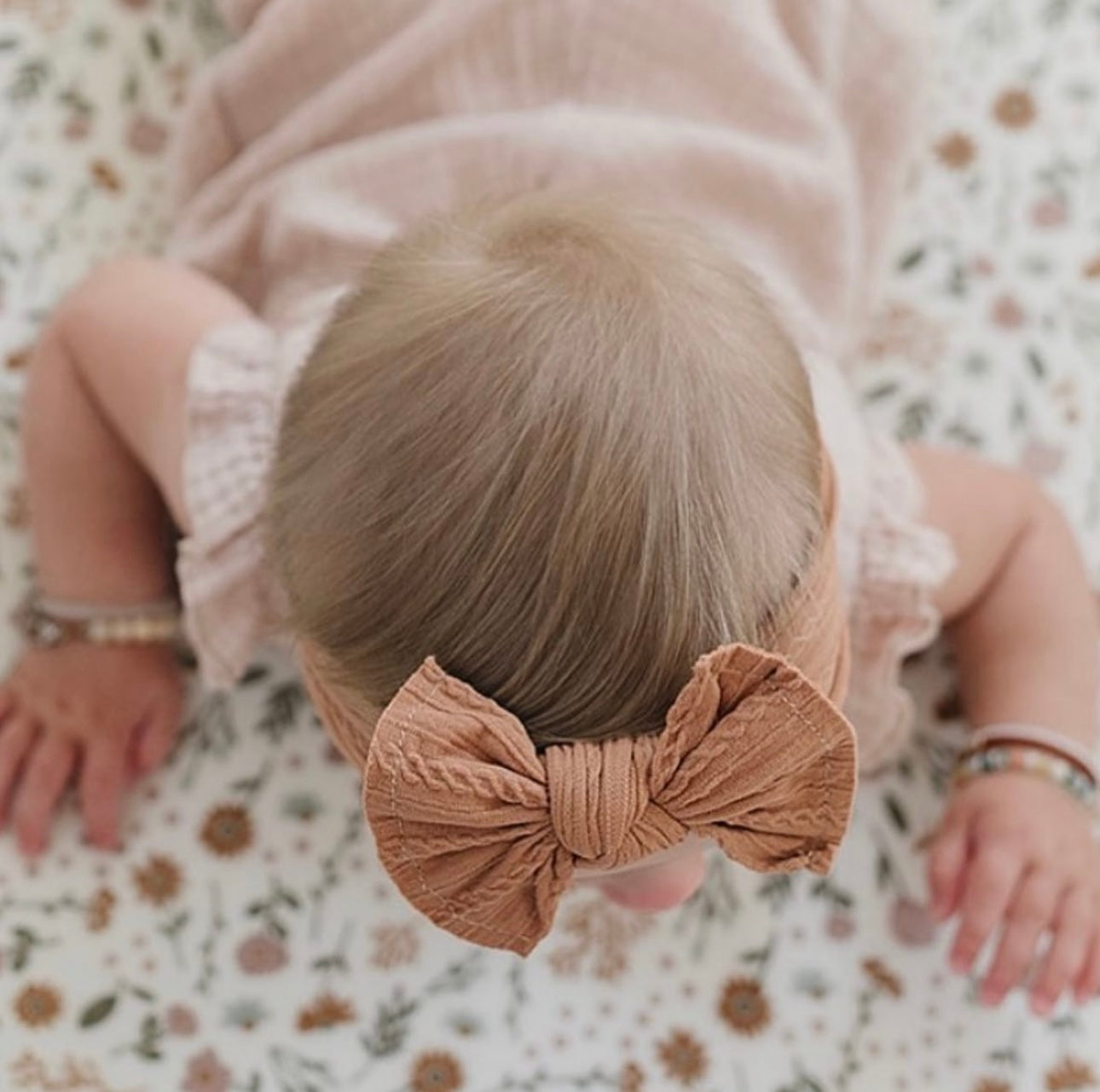 Burnt Orange Cable Knit Headband