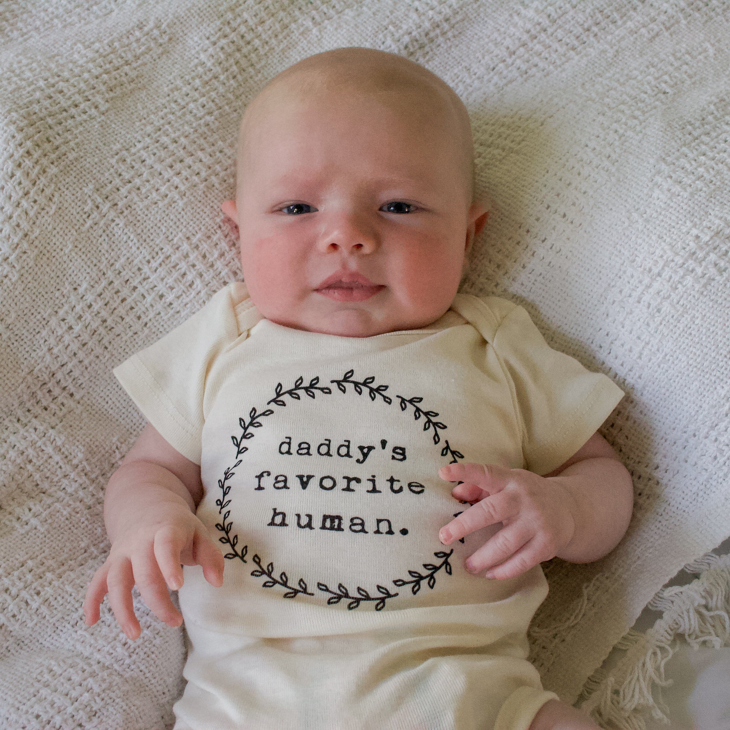 Daddy's Favorite Human - Organic Cotton Bodysuit