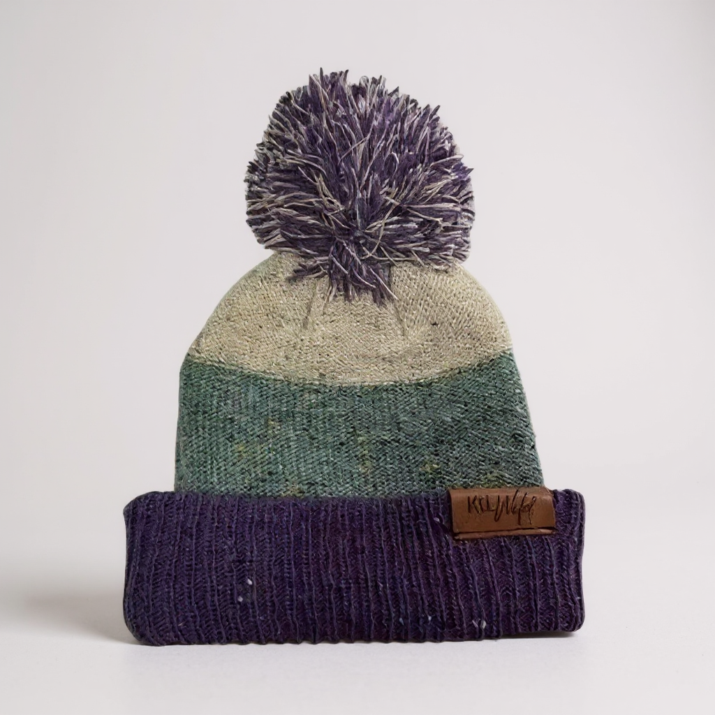 Puff knit beanie