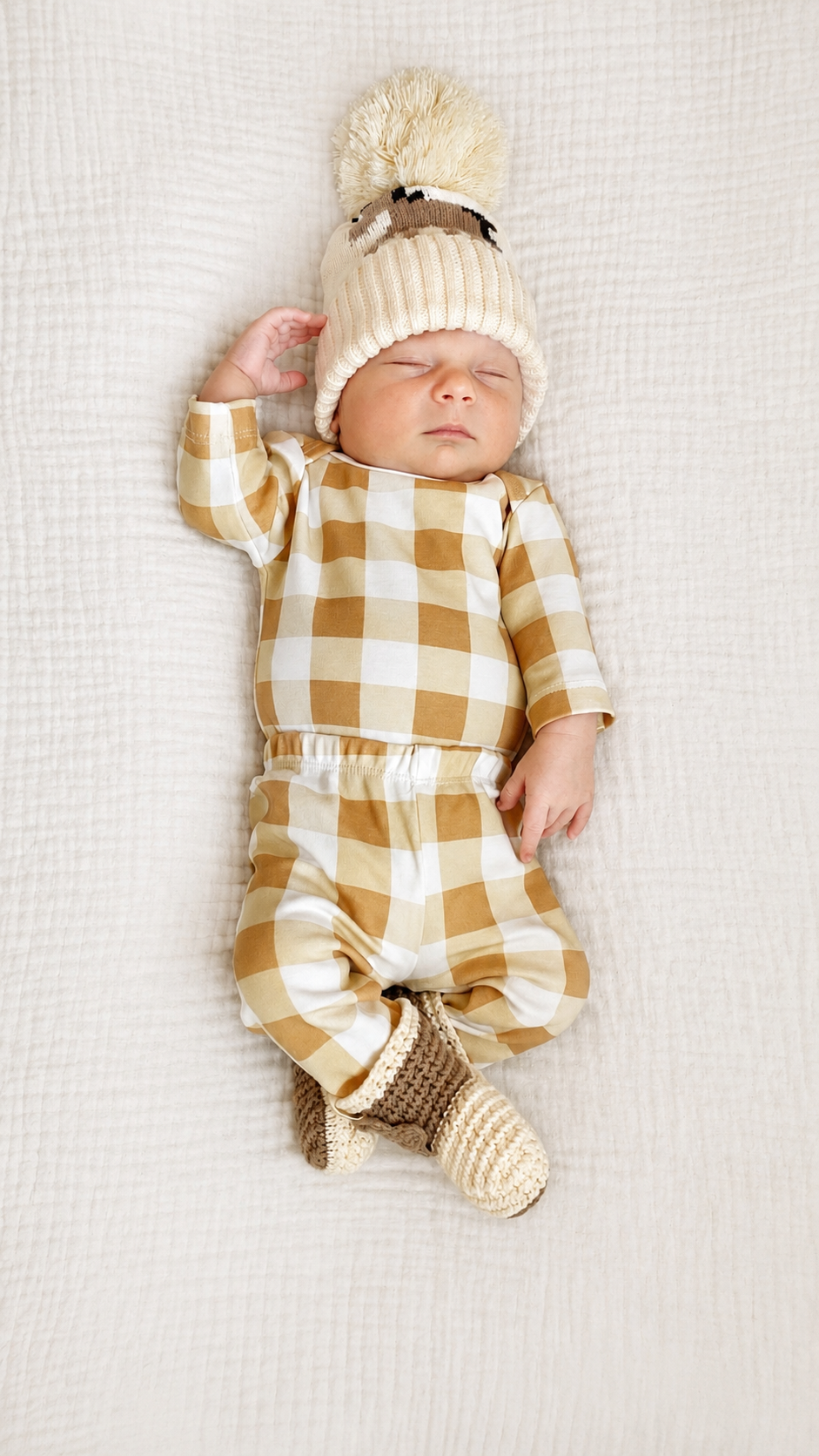 Western Gingham Bodysuit + Pant Set