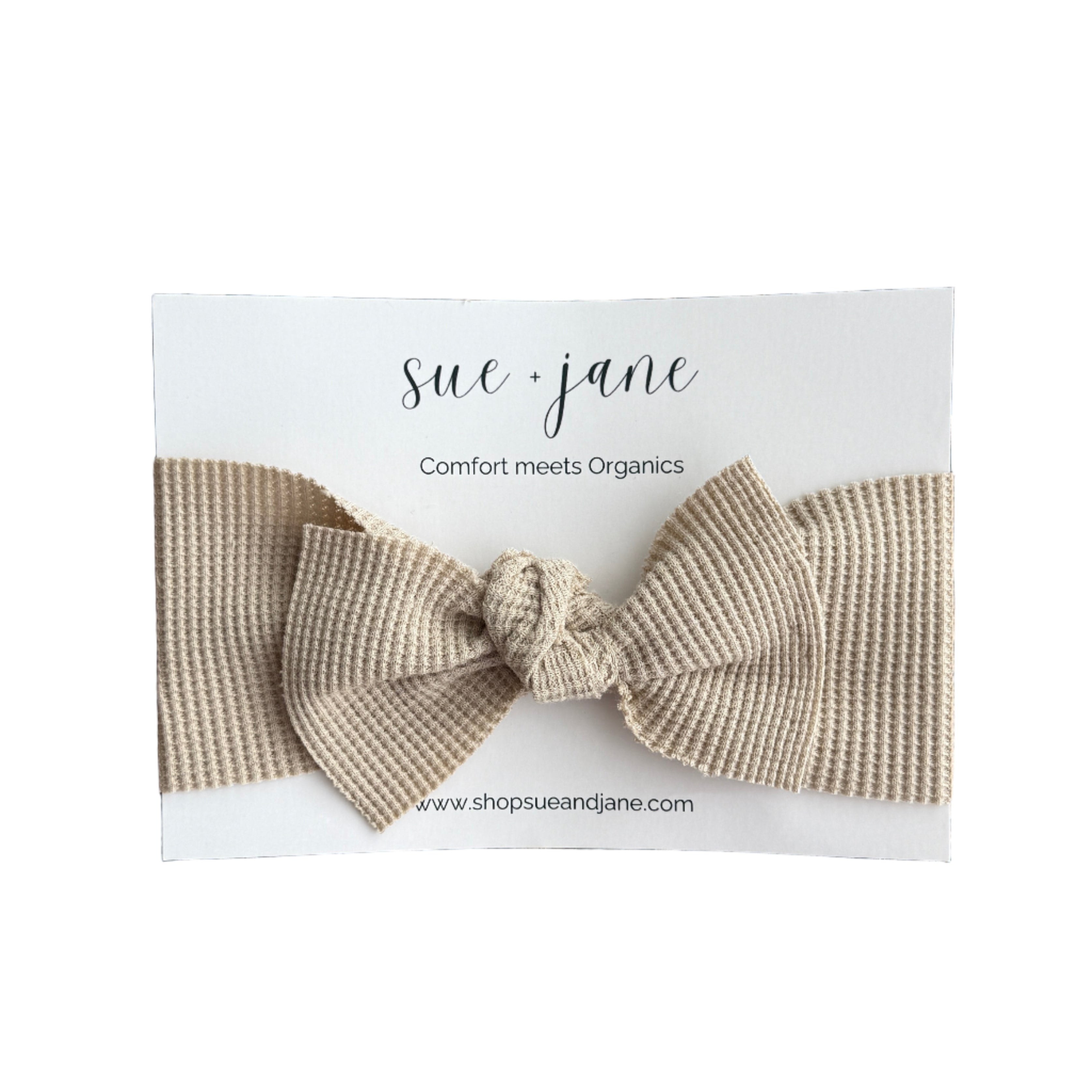 Organic Cotton Waffle Baby Headband | 0–2 Years