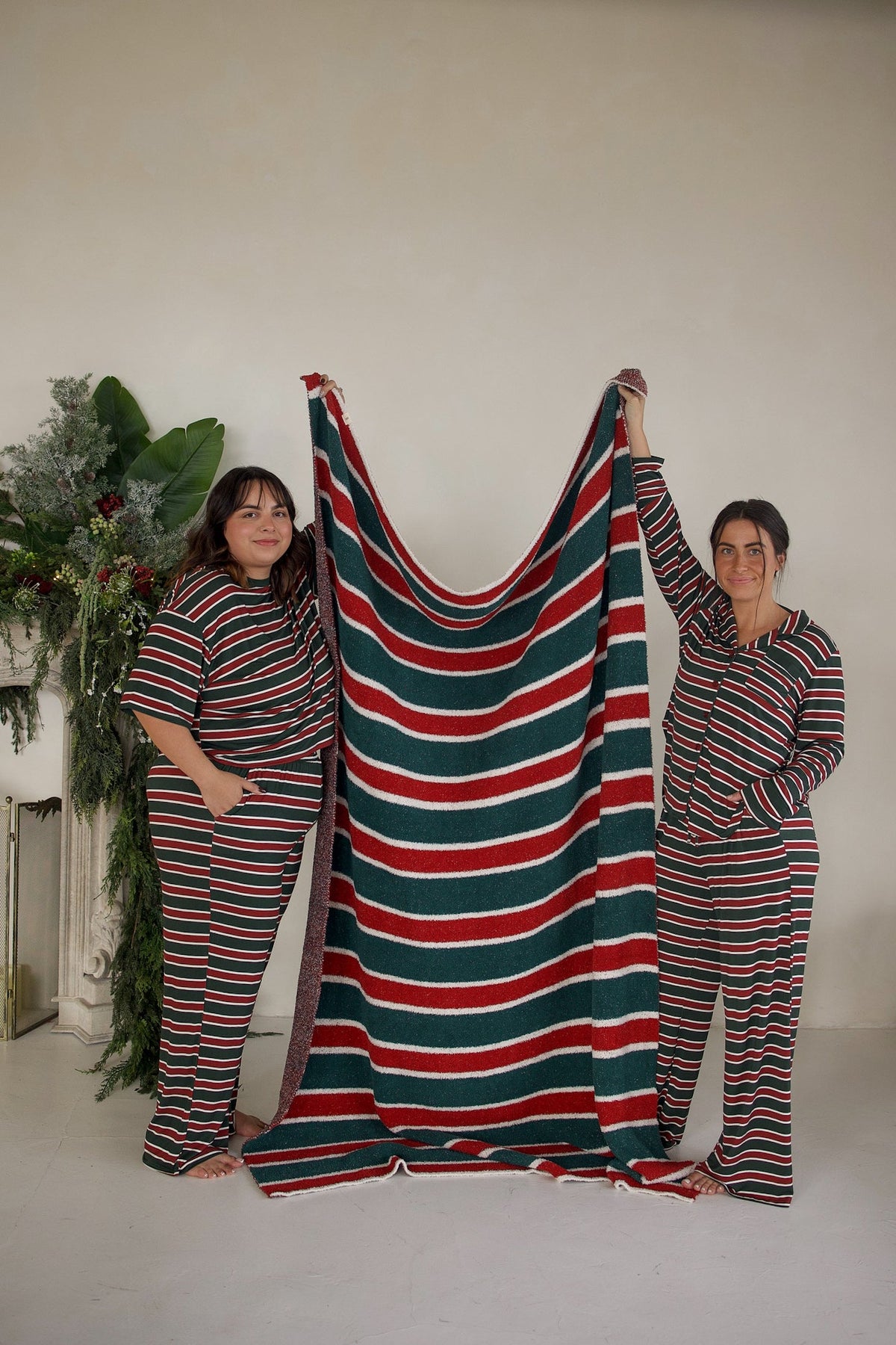 Plush Blanket | Holiday Stripe