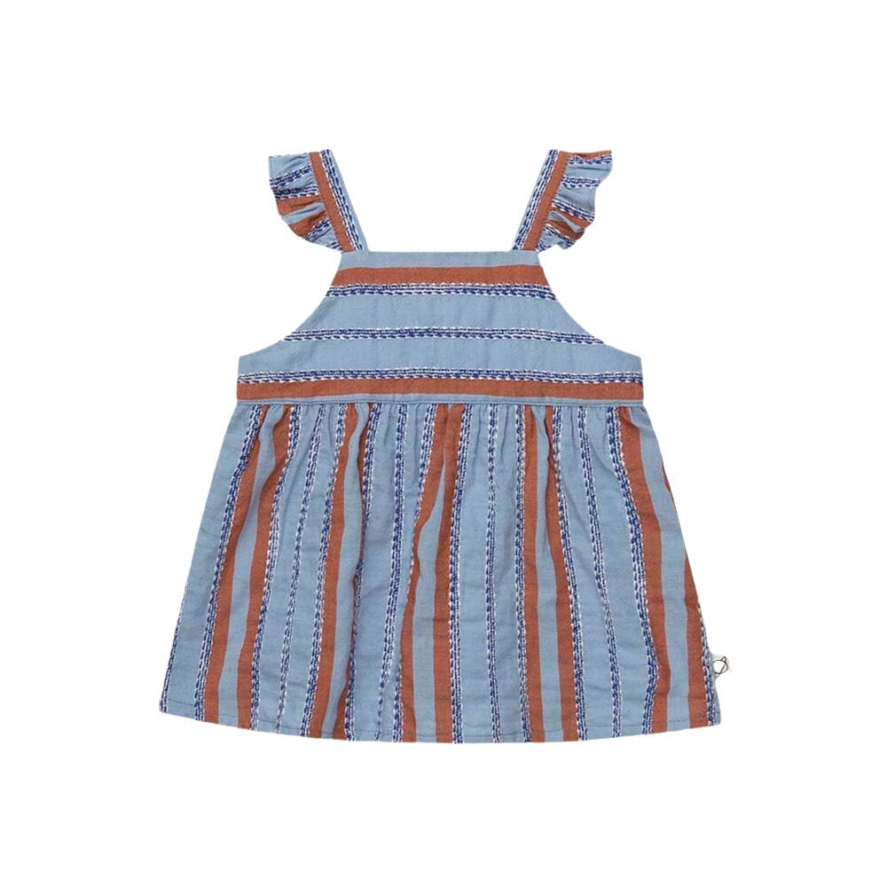 Striped Denim Baby Dress - Unique