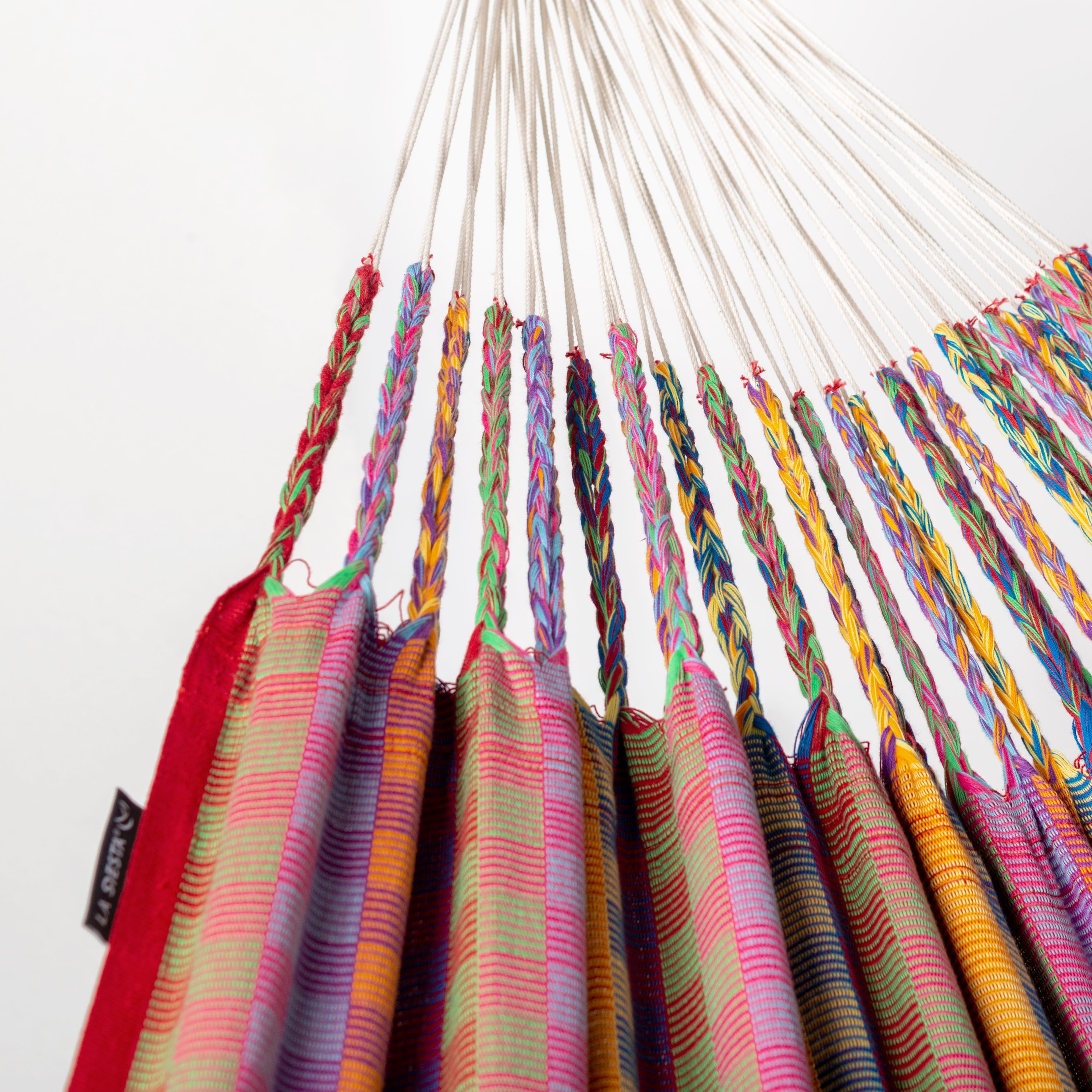 Nautico Anthracite Colombia Flowers - Organic Cotton Kingsize Hammock with Powder Coated Steel Stand