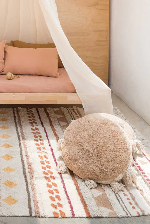 FLOOR PILLOW SIND TAUPE  Little Wonder & Co   