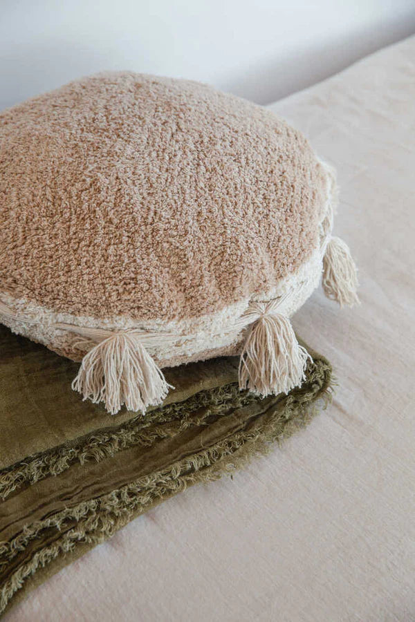 FLOOR PILLOW SIND TAUPE  Little Wonder & Co   