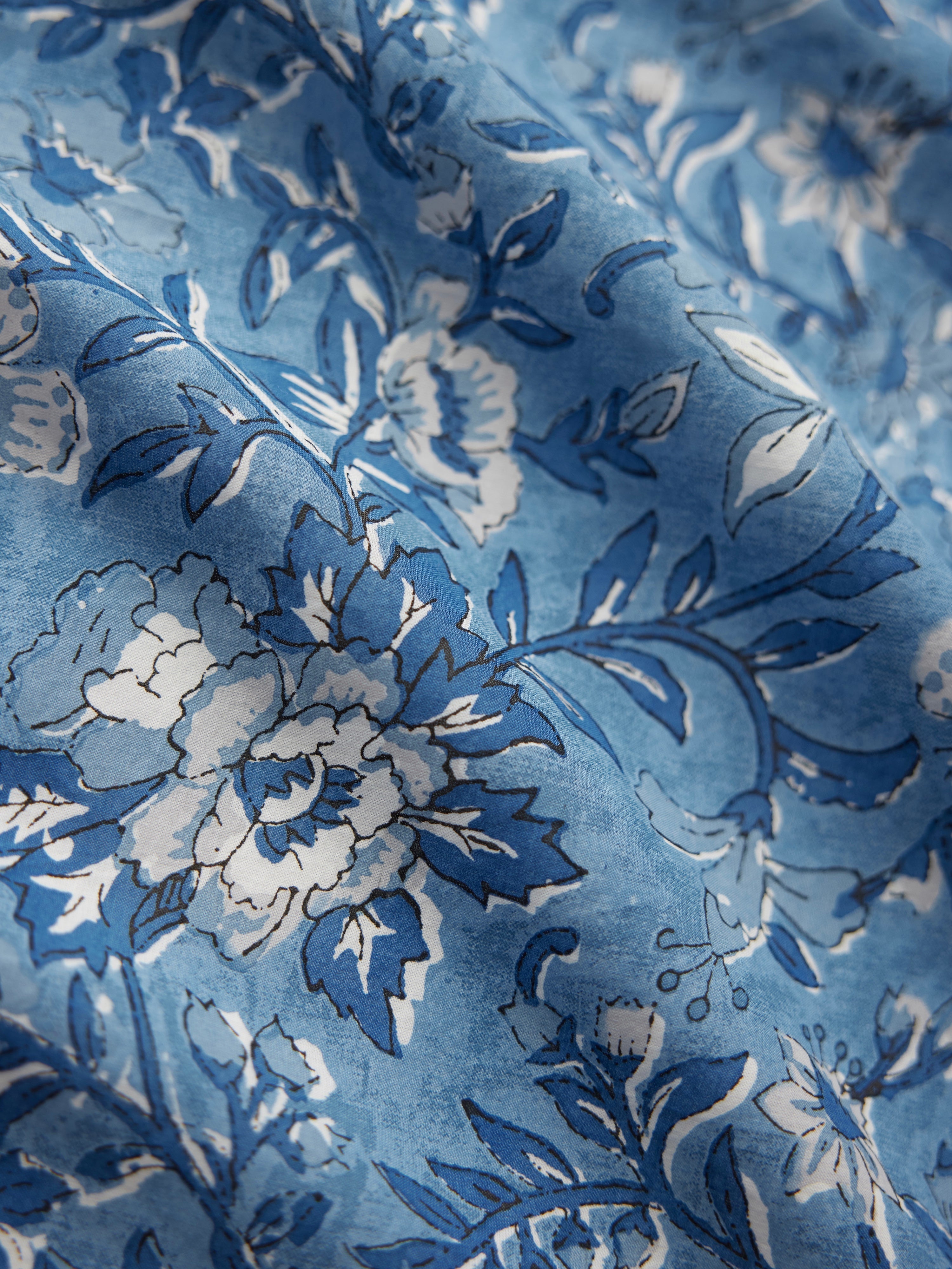 Emma Tiered Dress - Ultramarine Floral