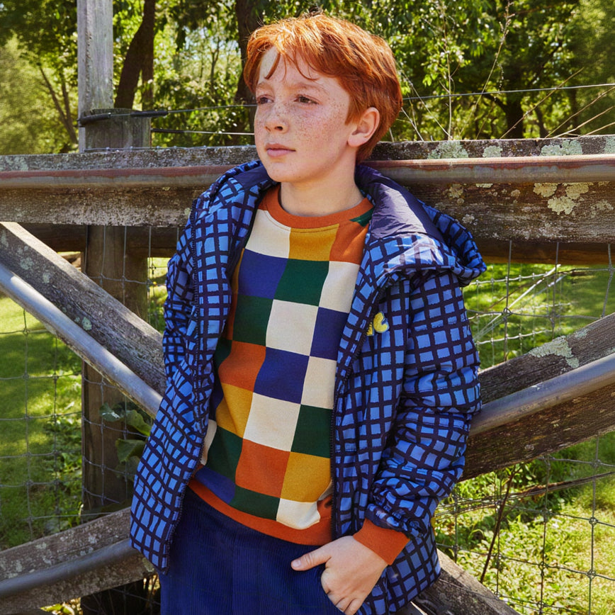 Blue Grid  Puffer
