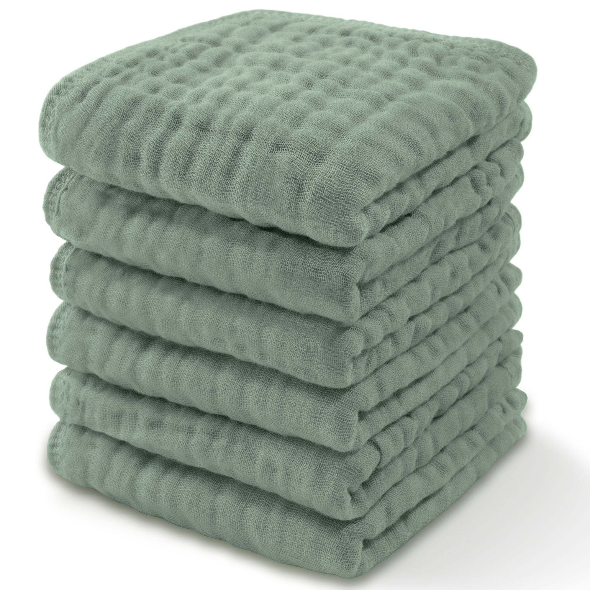 Muslin Washcloths by Comfy Cubs - Fern