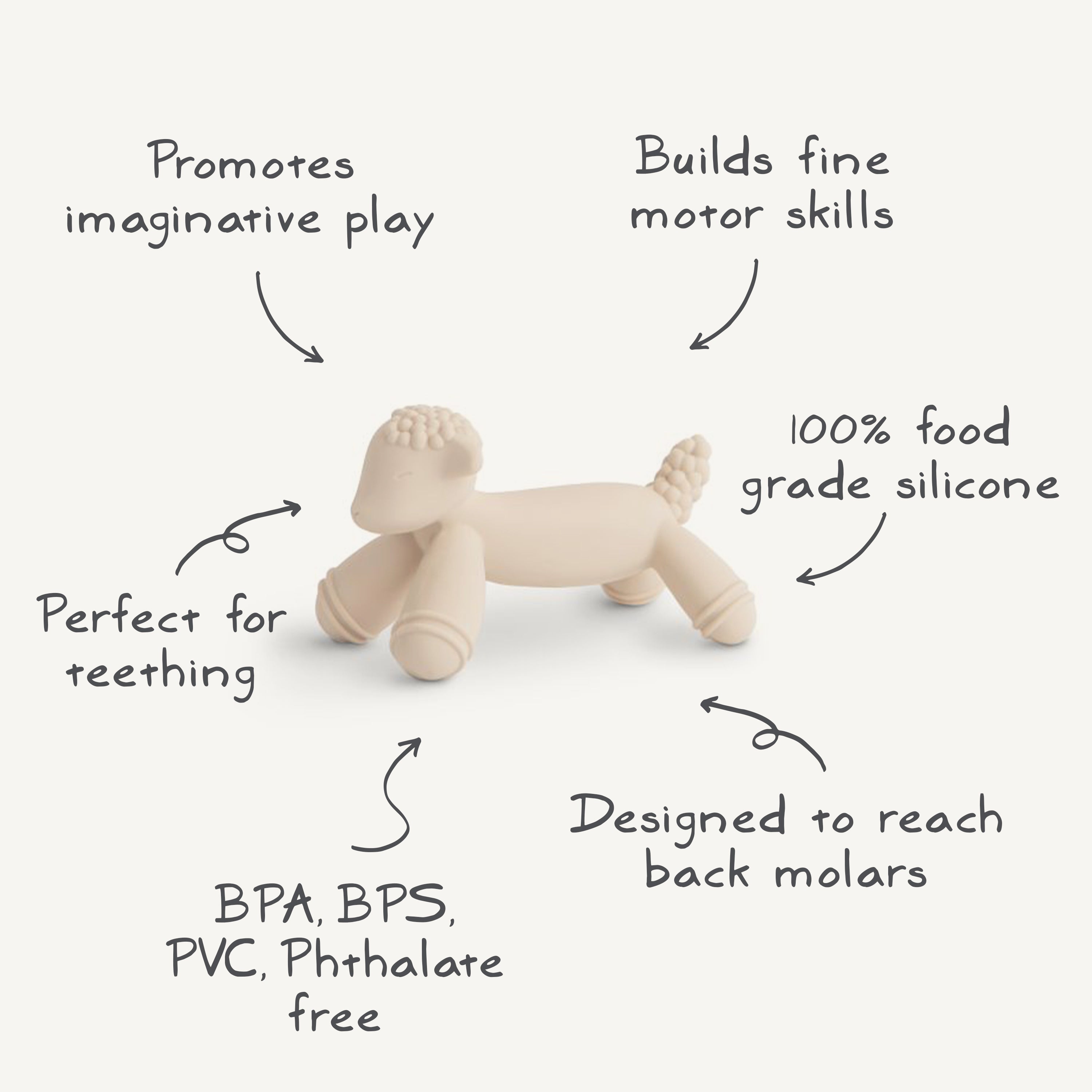 Lamb Figurine Teether